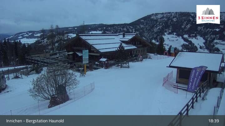 Archived image Webcam Innichen - Haunold Top Station