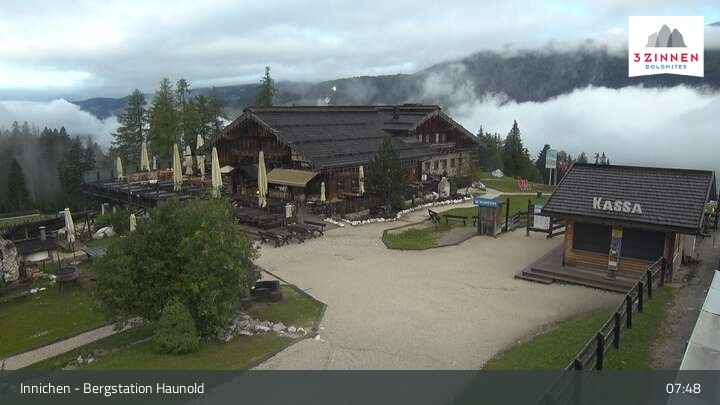 Archived image Webcam Innichen - Haunold Top Station
