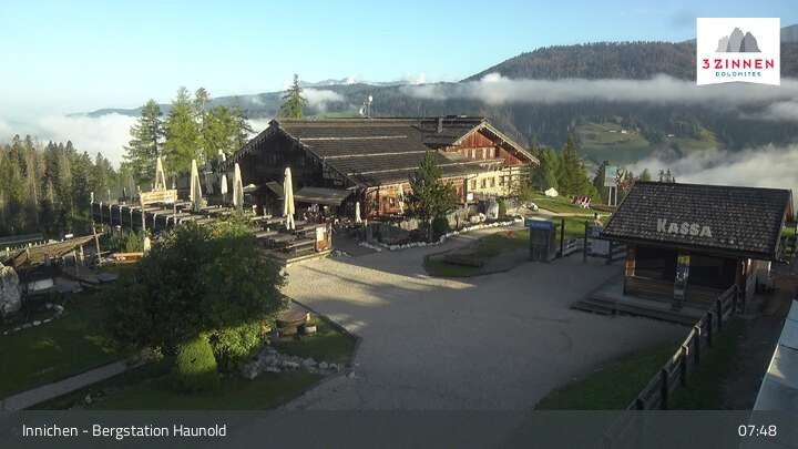 Archived image Webcam Innichen - Haunold Top Station