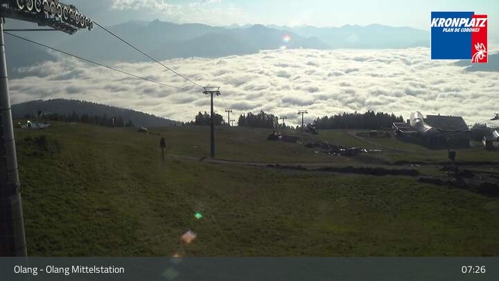 Archiv Foto Webcam Olang Mittelstation