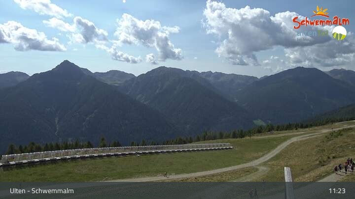 Archiv Foto Webcam Ulten - Schwemmalm Berg