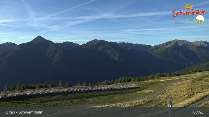Archiv Foto Webcam Ulten - Schwemmalm Berg