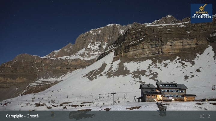 Archived image Webcam Madonna di Campiglio - Grostè