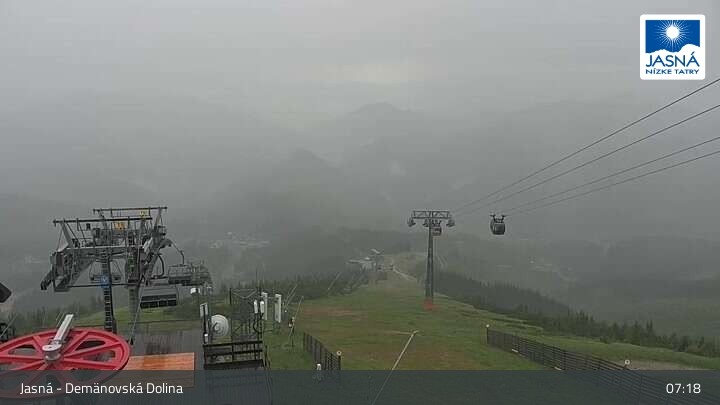 Archived image Webcam Demänovská dolina - Jasná - Luková