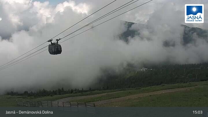 Archived image Webcam Demänovská dolina - Jasná - Luková