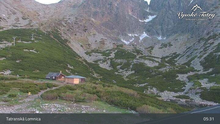 Archiv Foto Webcam Tatranská Lomnica - Skalnaté pleso