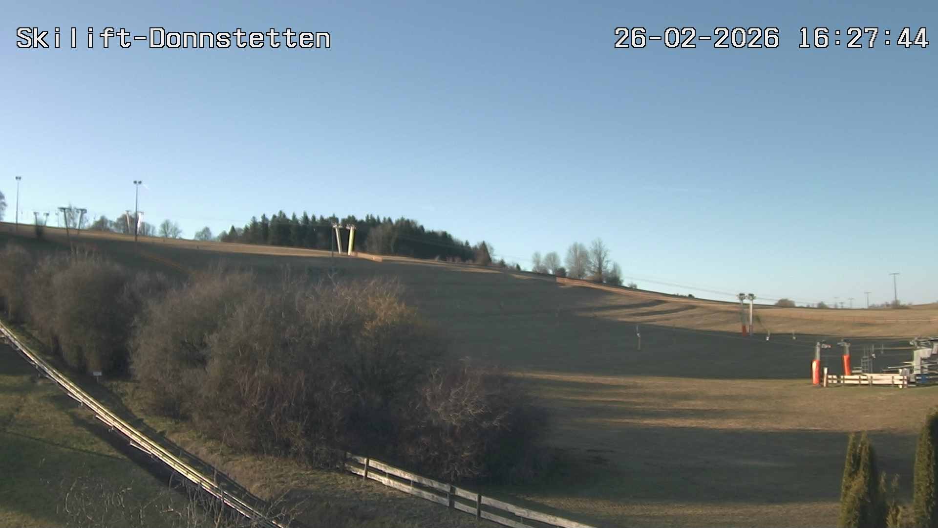 Archived image Webcam Donnstetten luge run