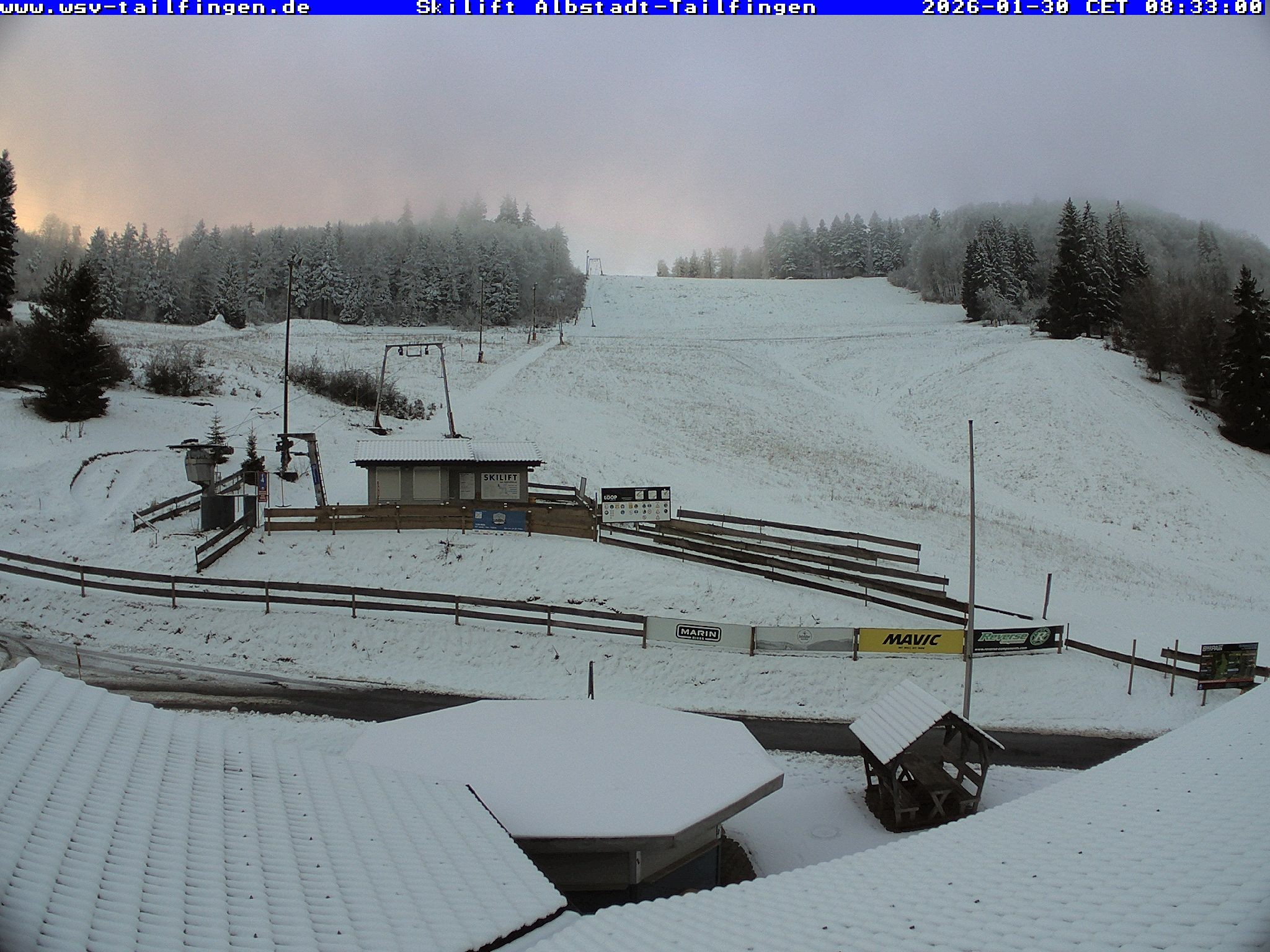 Archived image Webcam Panorama view from the roof of the WSV club at the Schwäbischen Alb