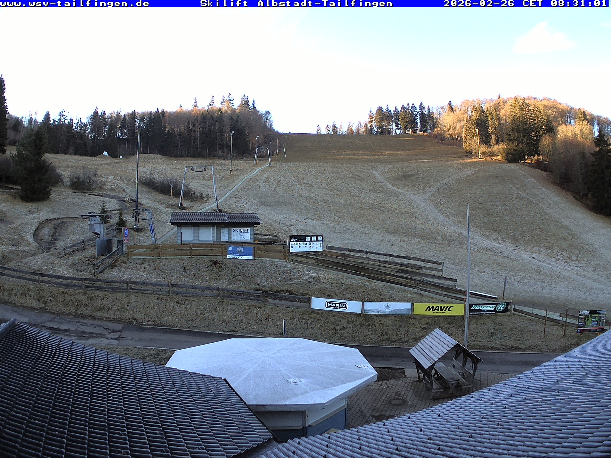 Archived image Webcam Panorama view from the roof of the WSV club at the Schwäbischen Alb