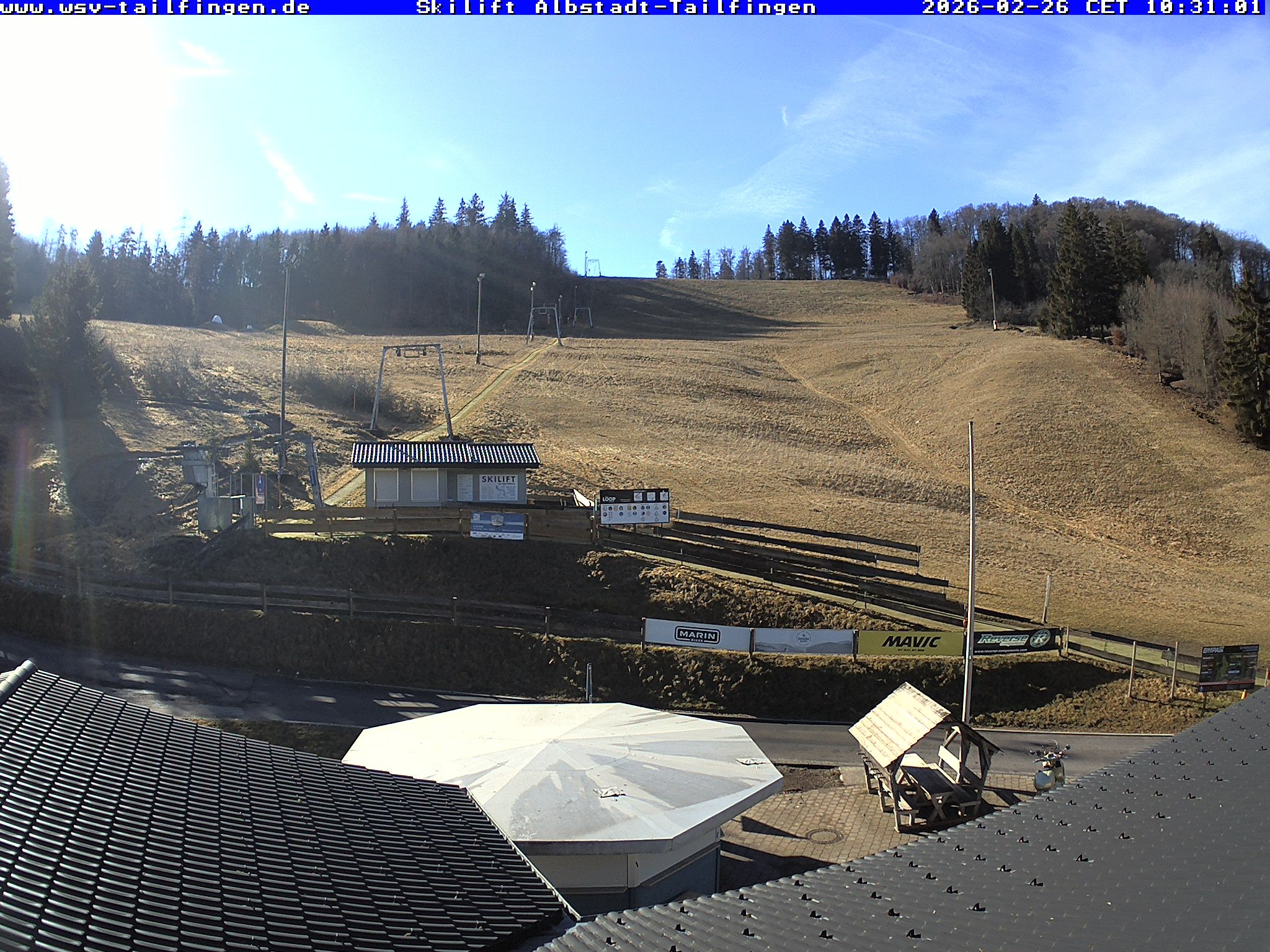 Archived image Webcam Panorama view from the roof of the WSV club at the Schwäbischen Alb