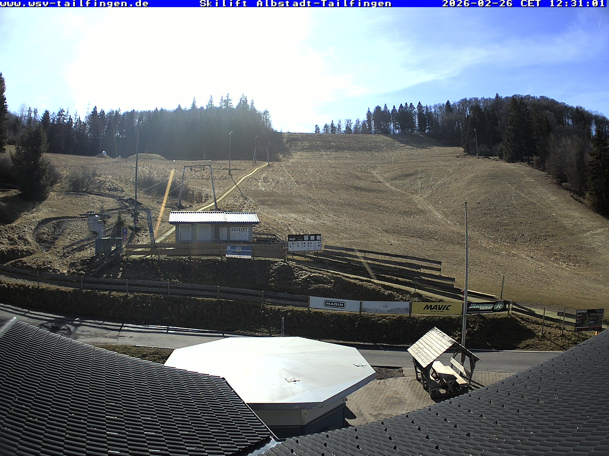 Archived image Webcam Panorama view from the roof of the WSV club at the Schwäbischen Alb