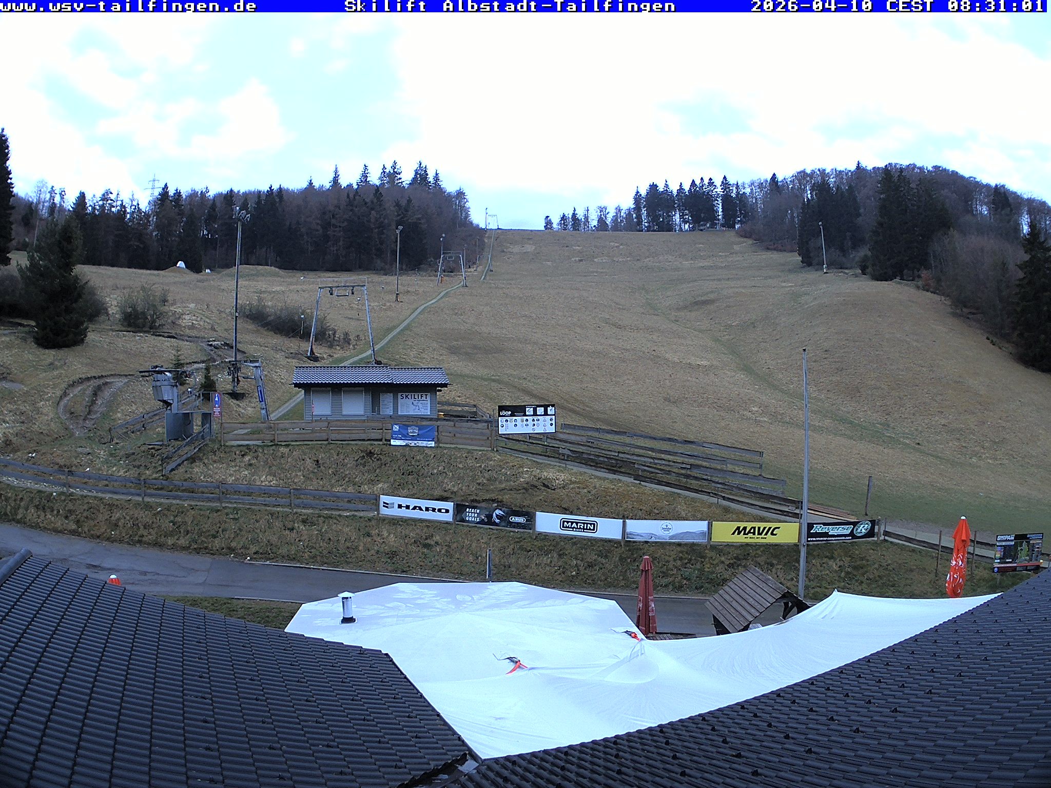 Archived image Webcam Panorama view from the roof of the WSV club at the Schwäbischen Alb