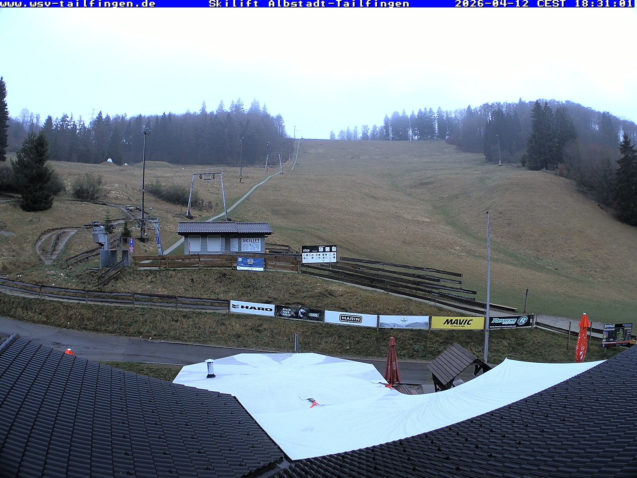 Archived image Webcam Panorama view from the roof of the WSV club at the Schwäbischen Alb