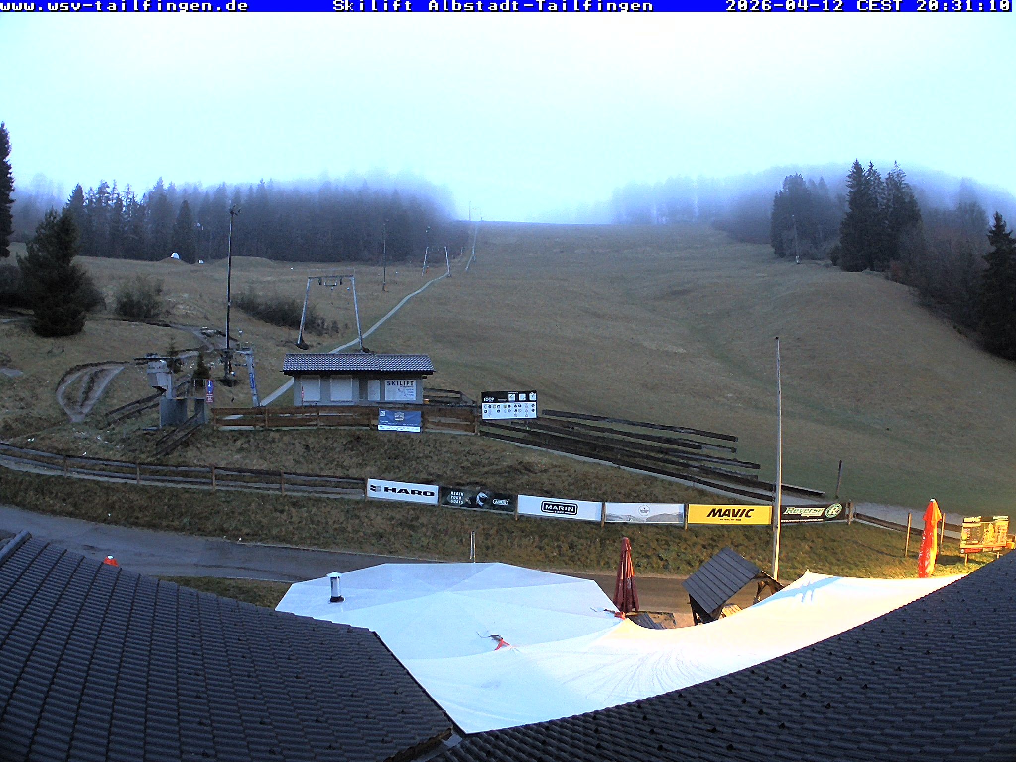 Archived image Webcam Panorama view from the roof of the WSV club at the Schwäbischen Alb