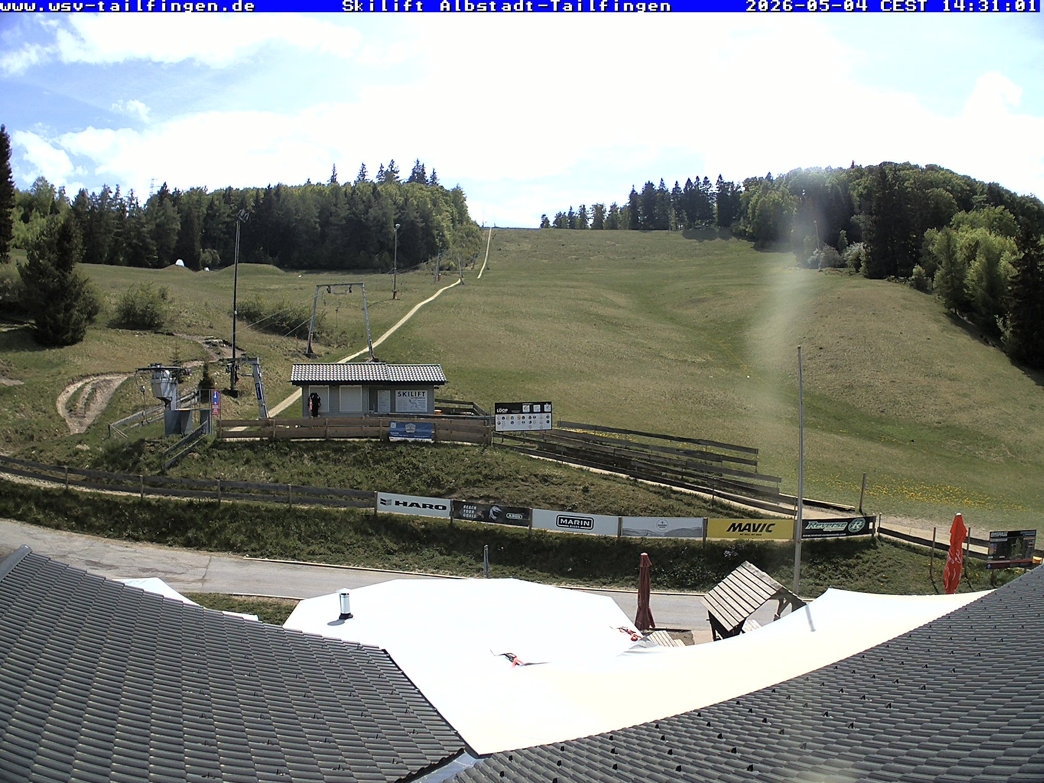 Archiv Foto Webcam Panorama Sicht von dem WSV Vereinsheim Dach an der Schwäbischen Alb