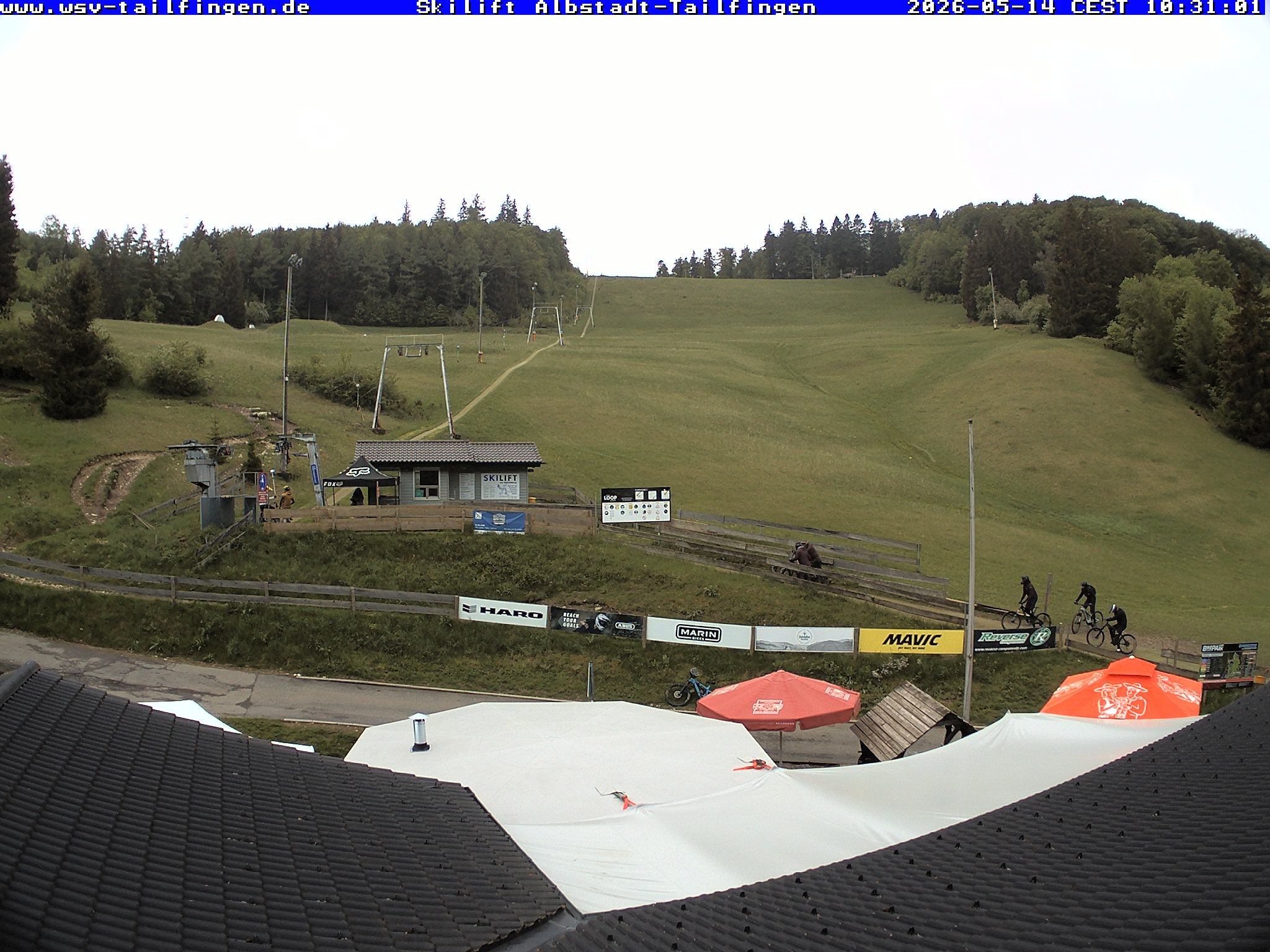 Archiv Foto Webcam Panorama Sicht von dem WSV Vereinsheim Dach an der Schwäbischen Alb