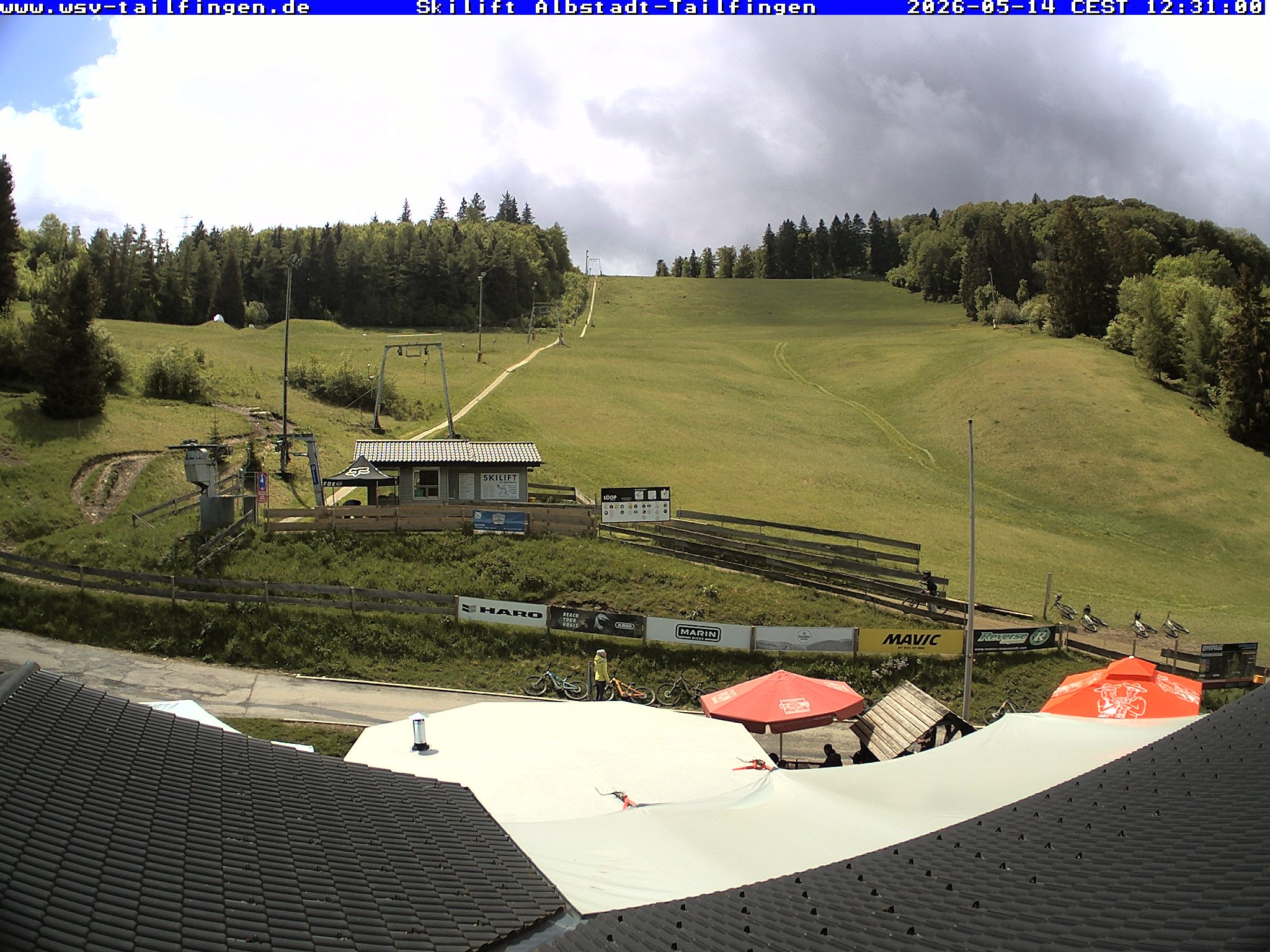Archiv Foto Webcam Panorama Sicht von dem WSV Vereinsheim Dach an der Schwäbischen Alb