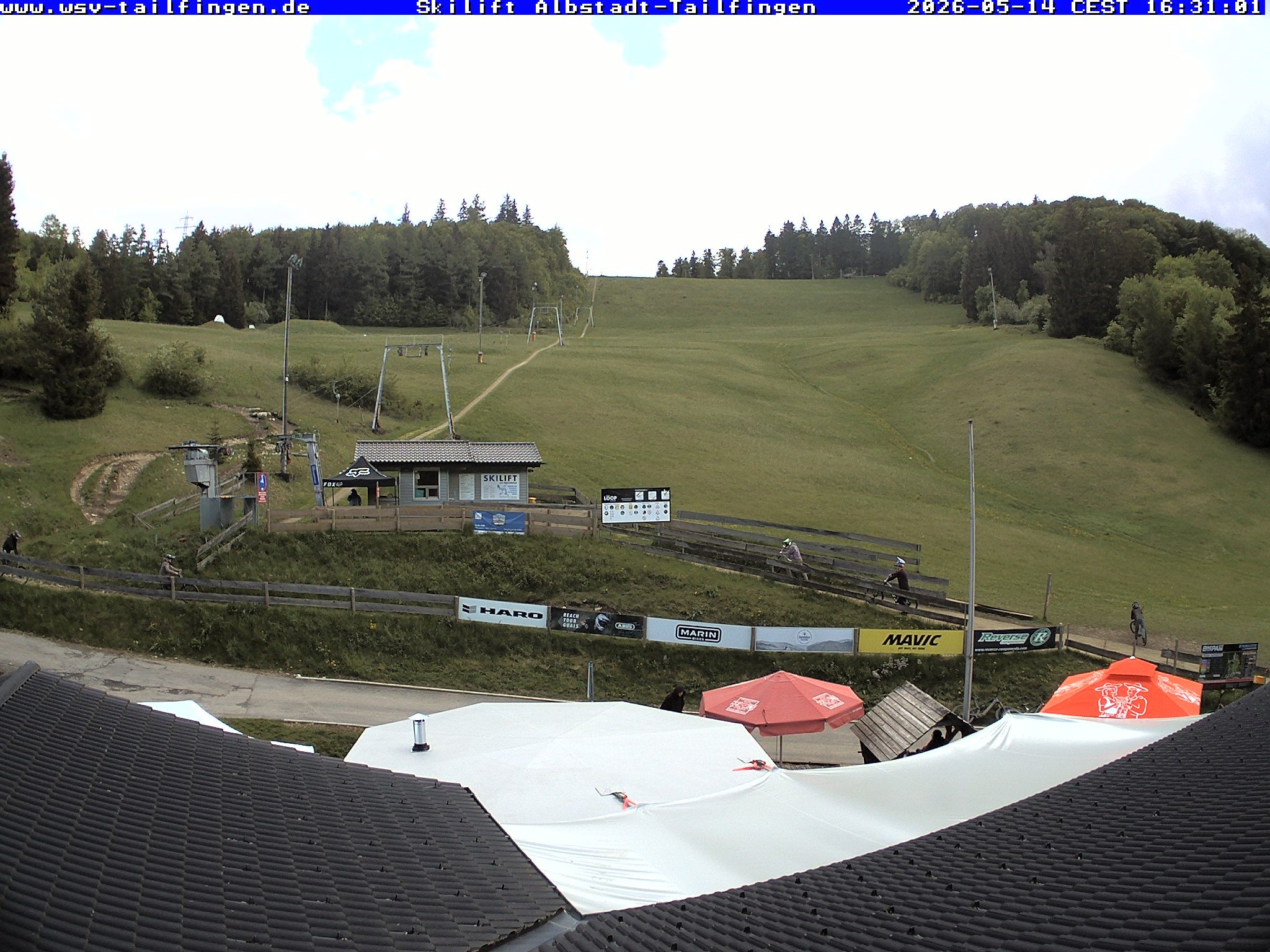 Archiv Foto Webcam Panorama Sicht von dem WSV Vereinsheim Dach an der Schwäbischen Alb