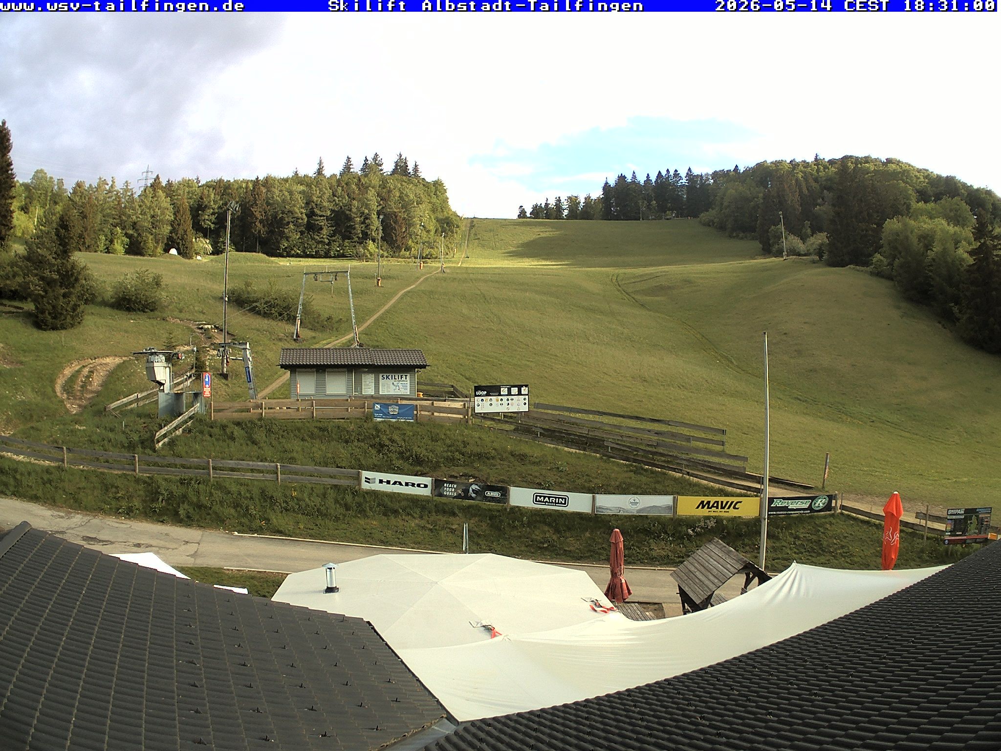Archiv Foto Webcam Panorama Sicht von dem WSV Vereinsheim Dach an der Schwäbischen Alb