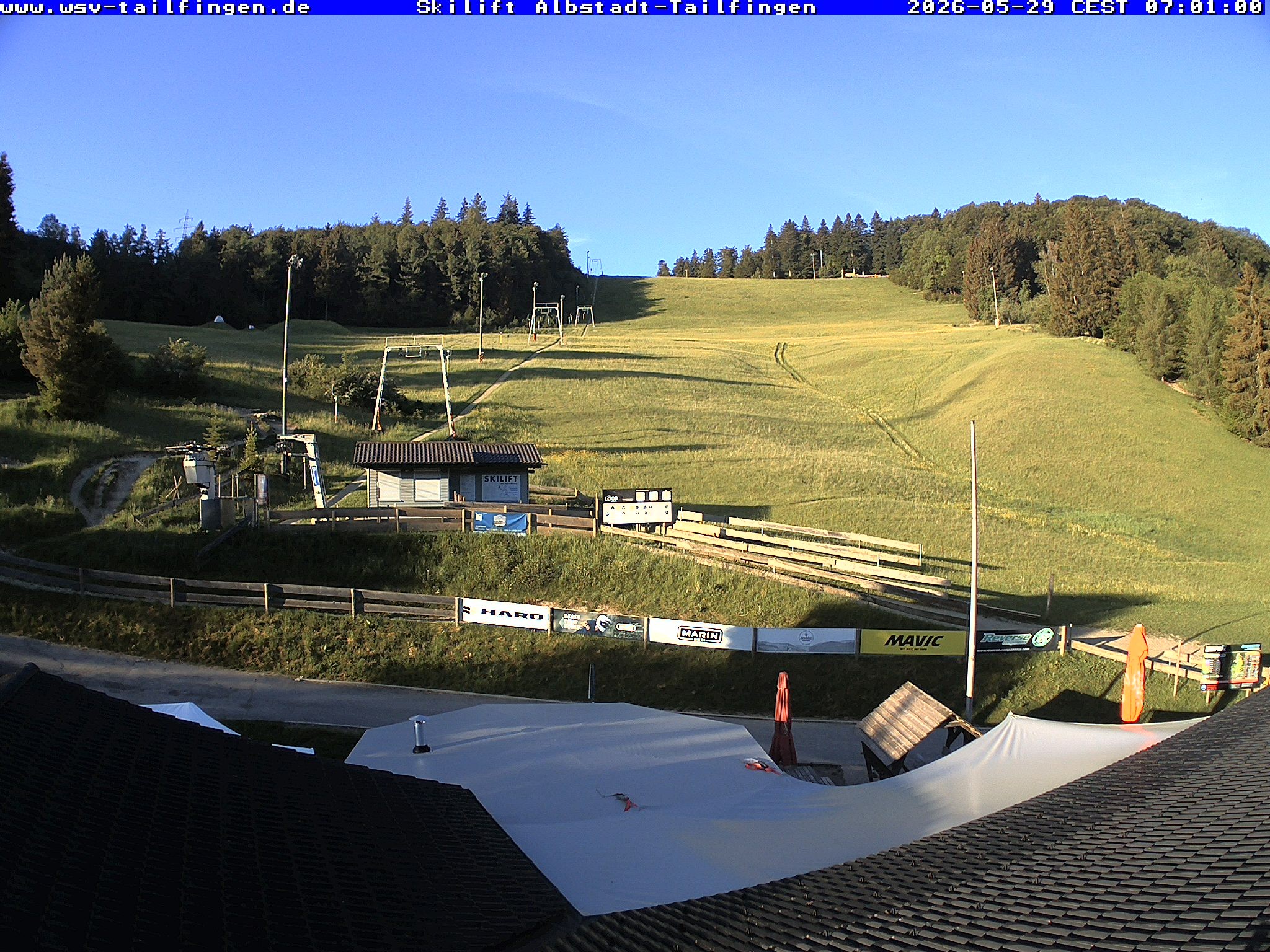 Archiv Foto Webcam Panorama Sicht von dem WSV Vereinsheim Dach an der Schwäbischen Alb