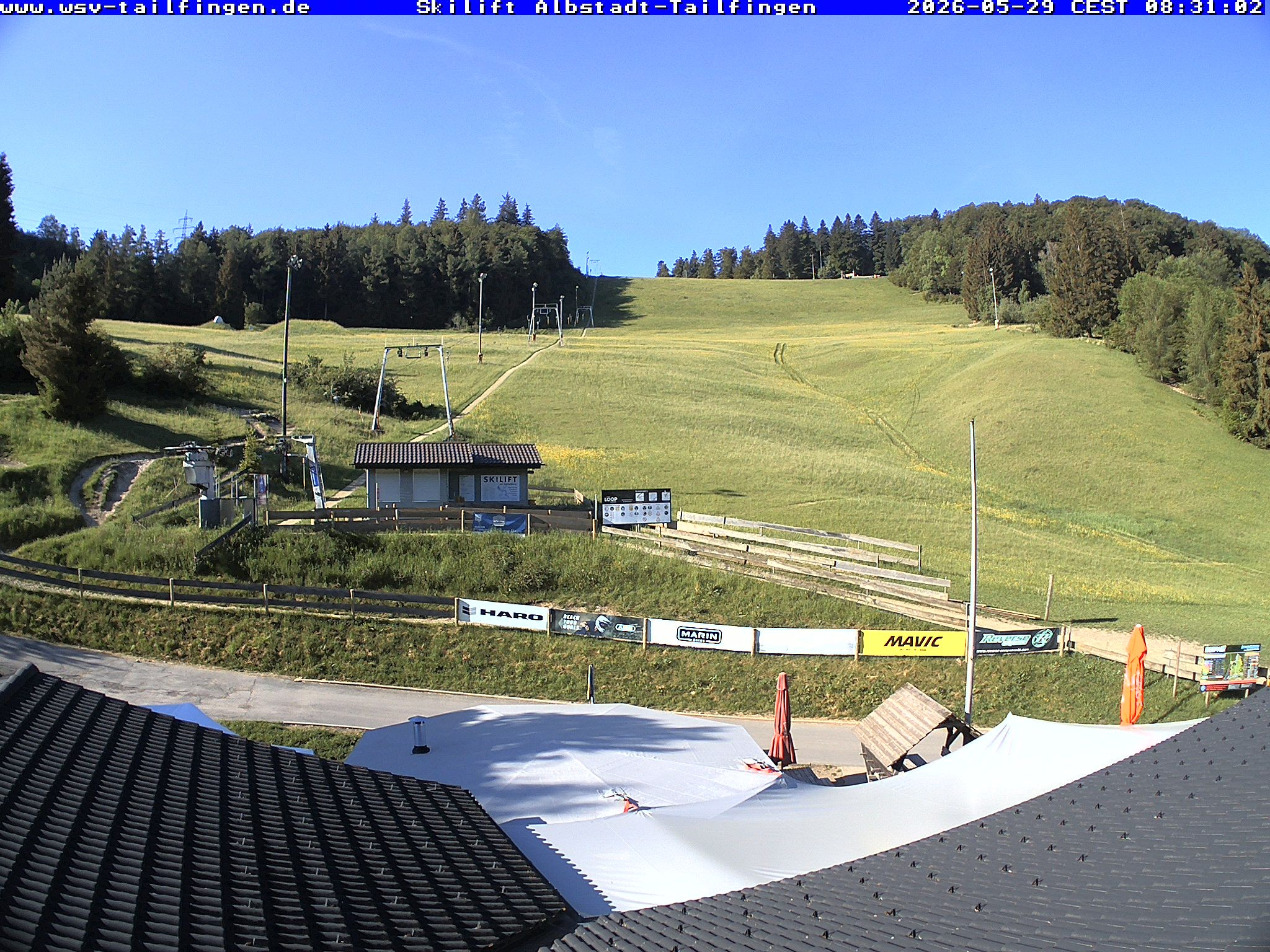 Archiv Foto Webcam Panorama Sicht von dem WSV Vereinsheim Dach an der Schwäbischen Alb