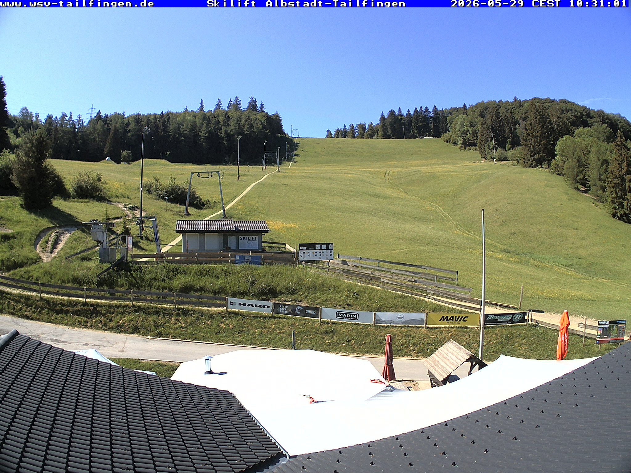 Archiv Foto Webcam Panorama Sicht von dem WSV Vereinsheim Dach an der Schwäbischen Alb