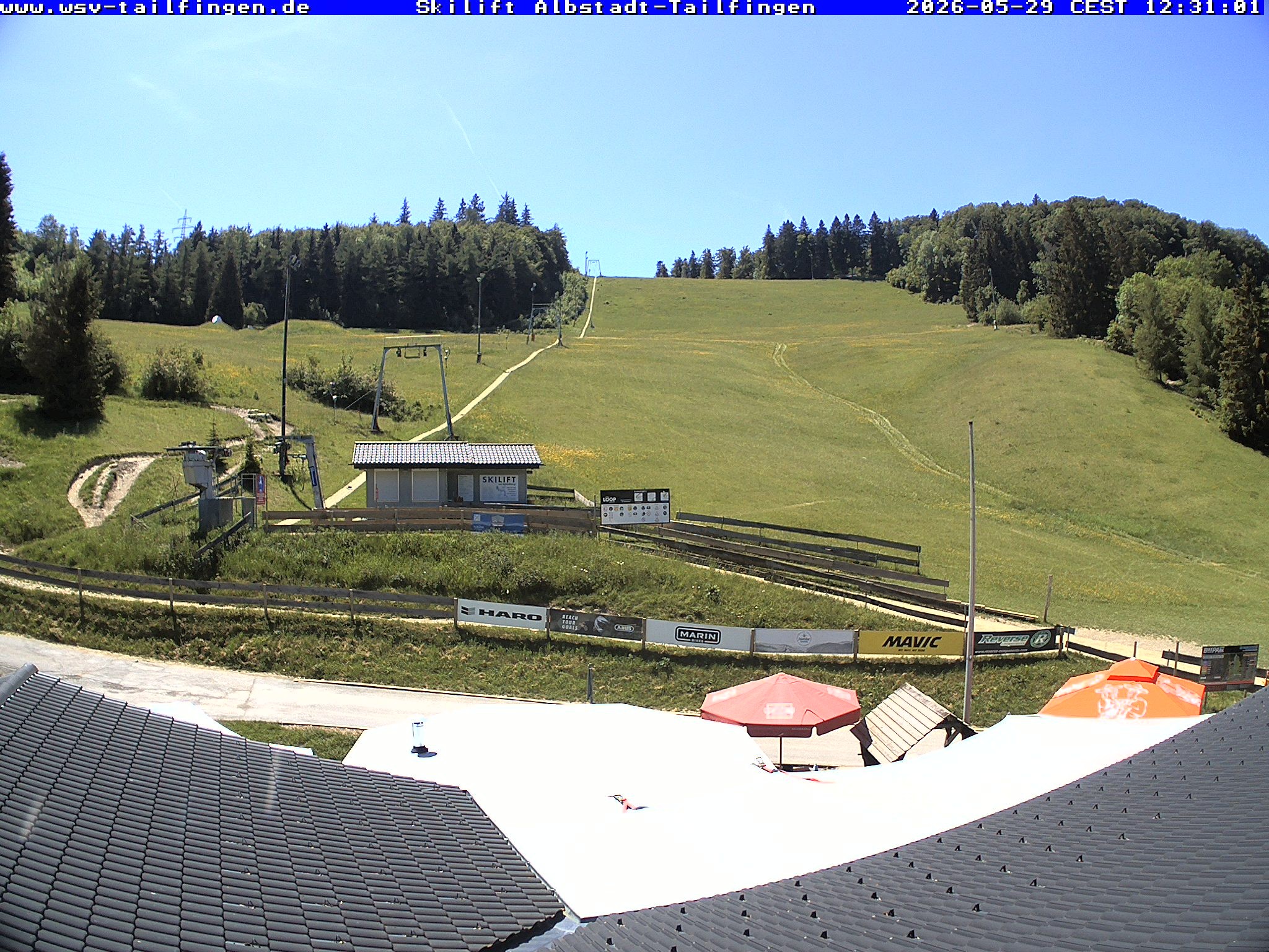 Archiv Foto Webcam Panorama Sicht von dem WSV Vereinsheim Dach an der Schwäbischen Alb