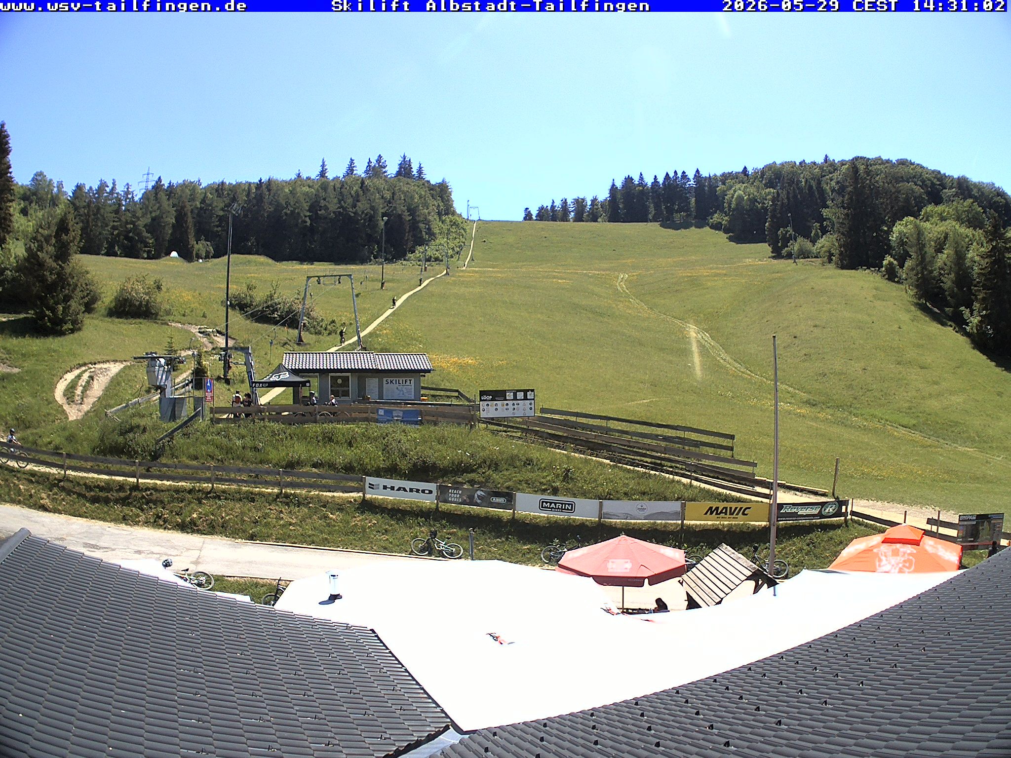 Archiv Foto Webcam Panorama Sicht von dem WSV Vereinsheim Dach an der Schwäbischen Alb