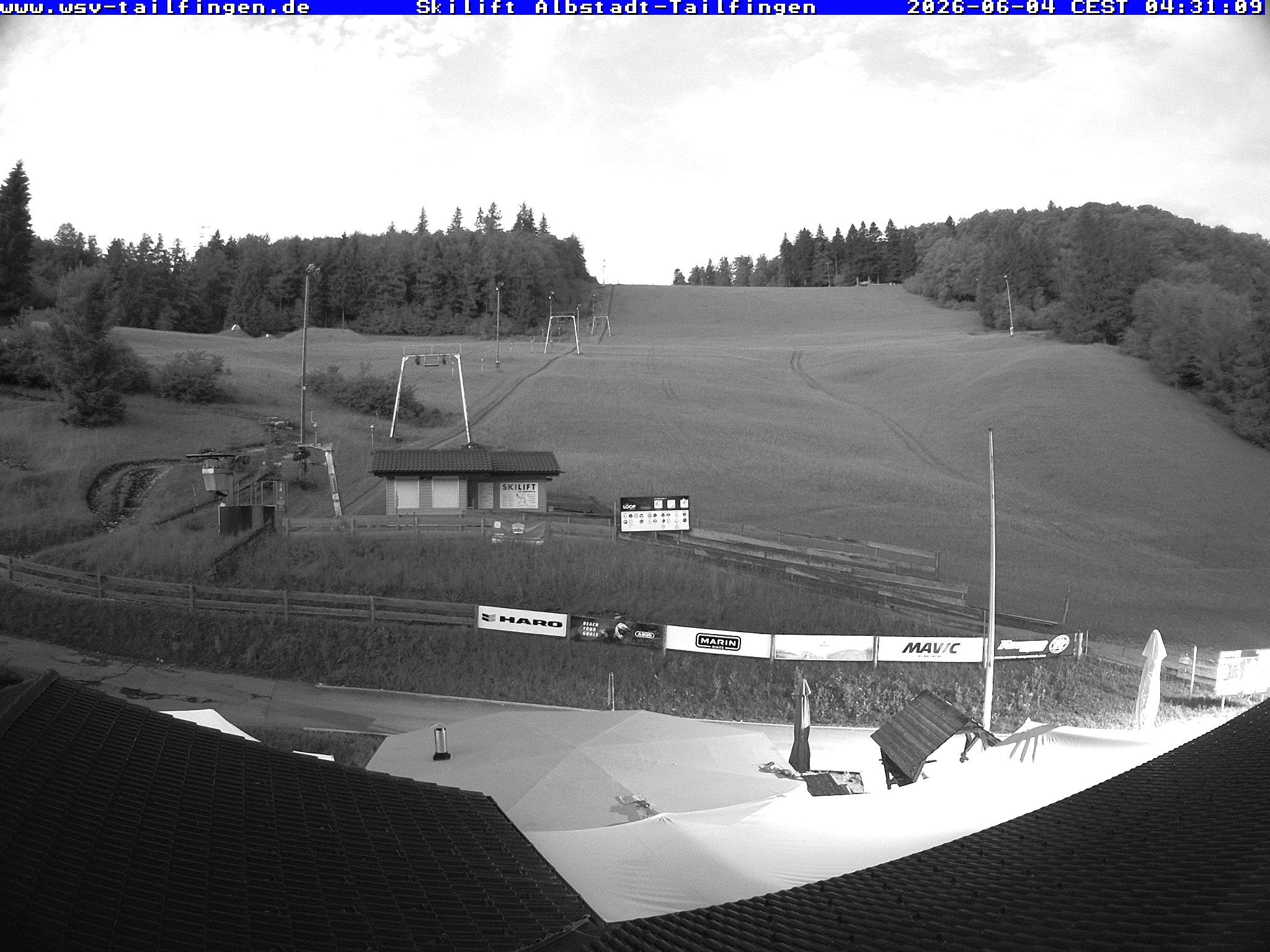 Archived image Webcam Panorama view from the roof of the WSV club at the Schwäbischen Alb