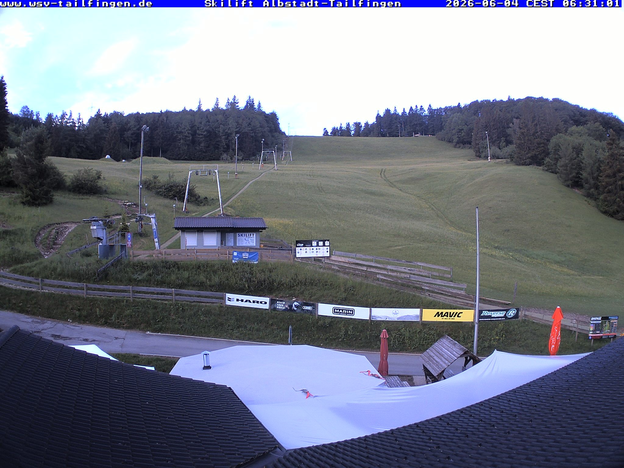 Archived image Webcam Panorama view from the roof of the WSV club at the Schwäbischen Alb