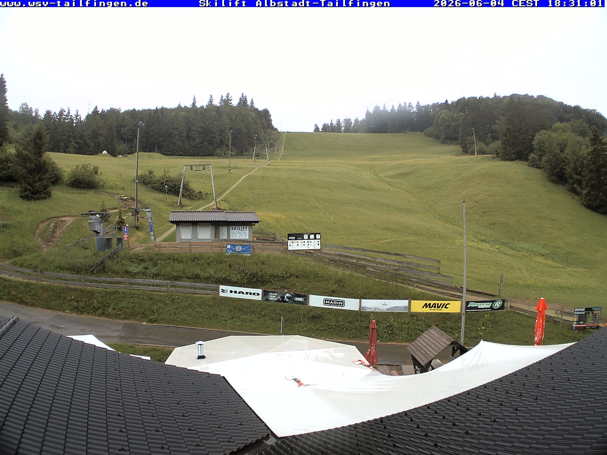 Archived image Webcam Panorama view from the roof of the WSV club at the Schwäbischen Alb