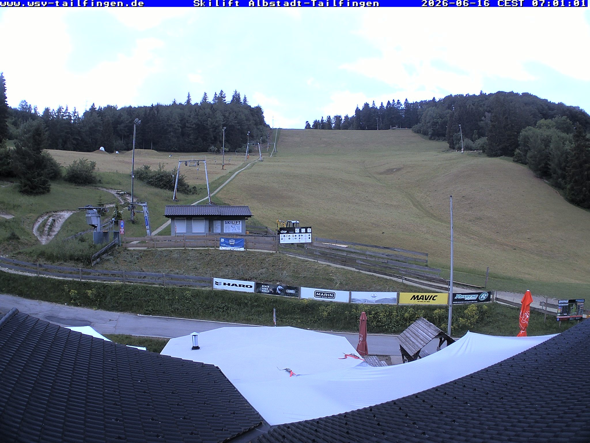 Archiv Foto Webcam Panorama Sicht von dem WSV Vereinsheim Dach an der Schwäbischen Alb