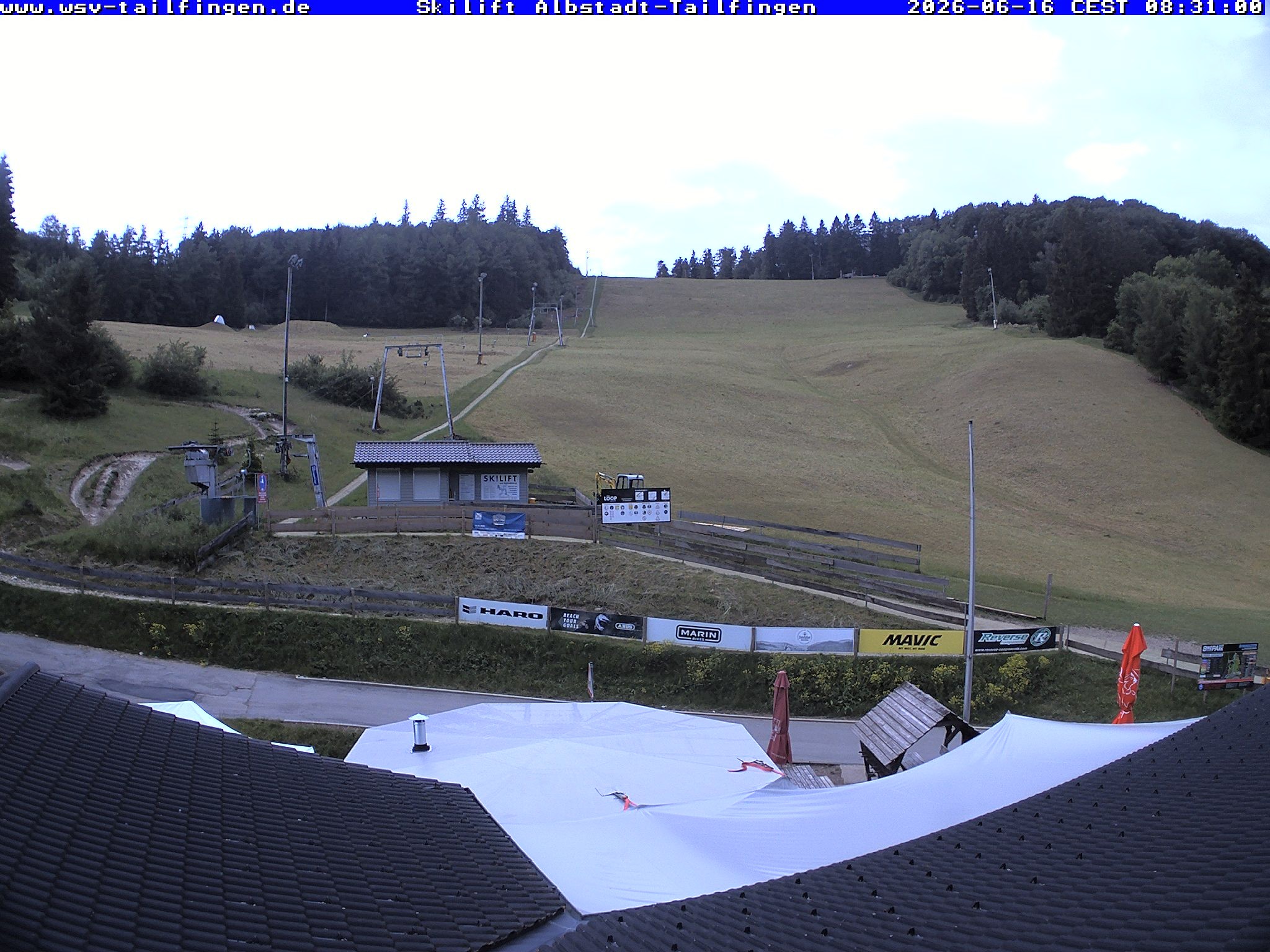 Archiv Foto Webcam Panorama Sicht von dem WSV Vereinsheim Dach an der Schwäbischen Alb