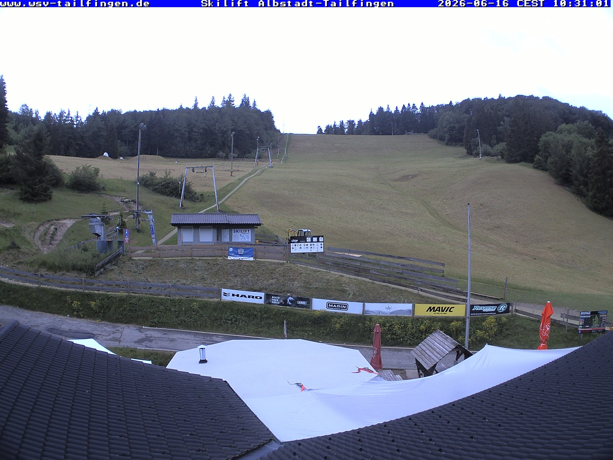 Archiv Foto Webcam Panorama Sicht von dem WSV Vereinsheim Dach an der Schwäbischen Alb