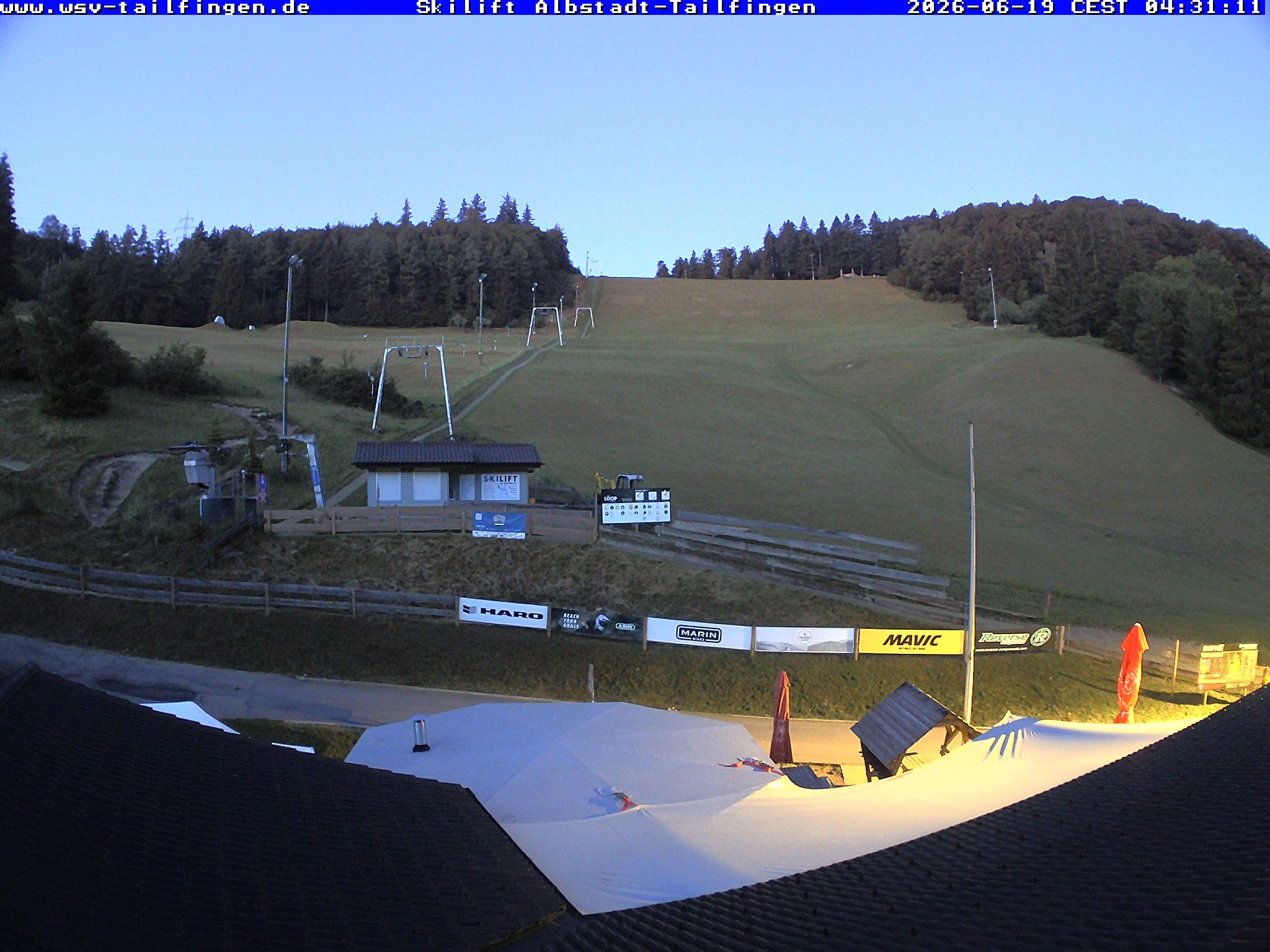 Archiv Foto Webcam Panorama Sicht von dem WSV Vereinsheim Dach an der Schwäbischen Alb