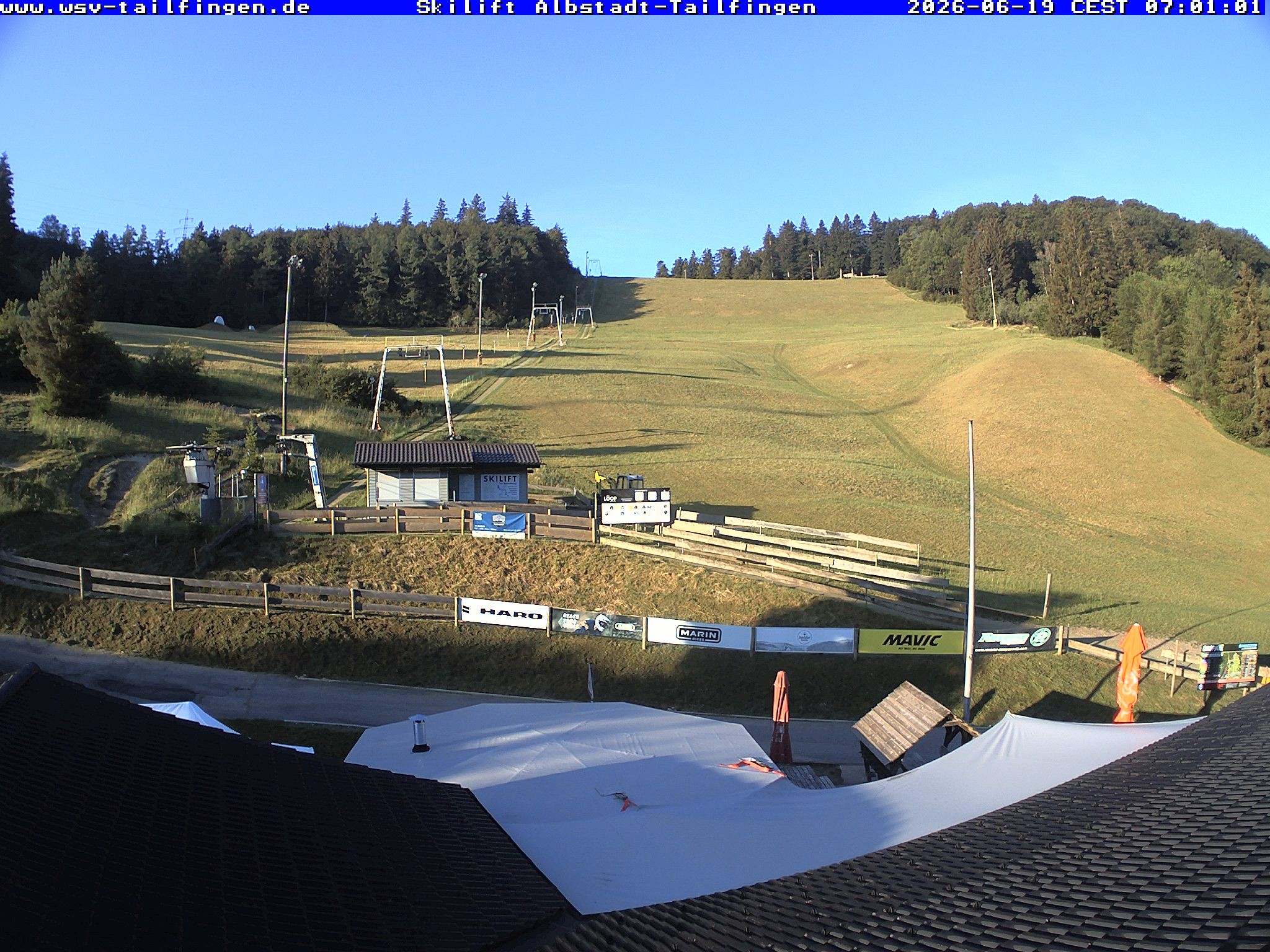 Archiv Foto Webcam Panorama Sicht von dem WSV Vereinsheim Dach an der Schwäbischen Alb