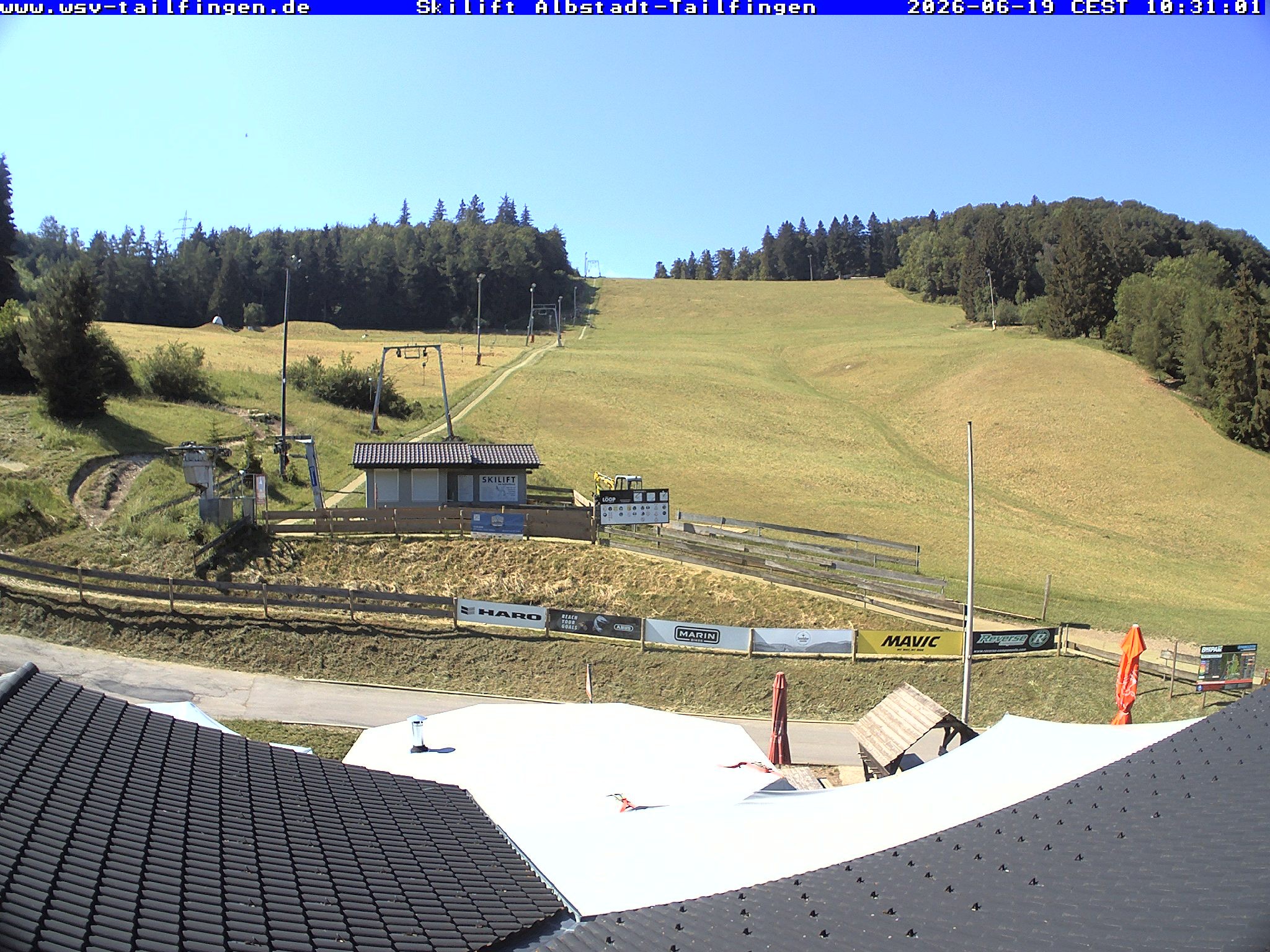 Archiv Foto Webcam Panorama Sicht von dem WSV Vereinsheim Dach an der Schwäbischen Alb