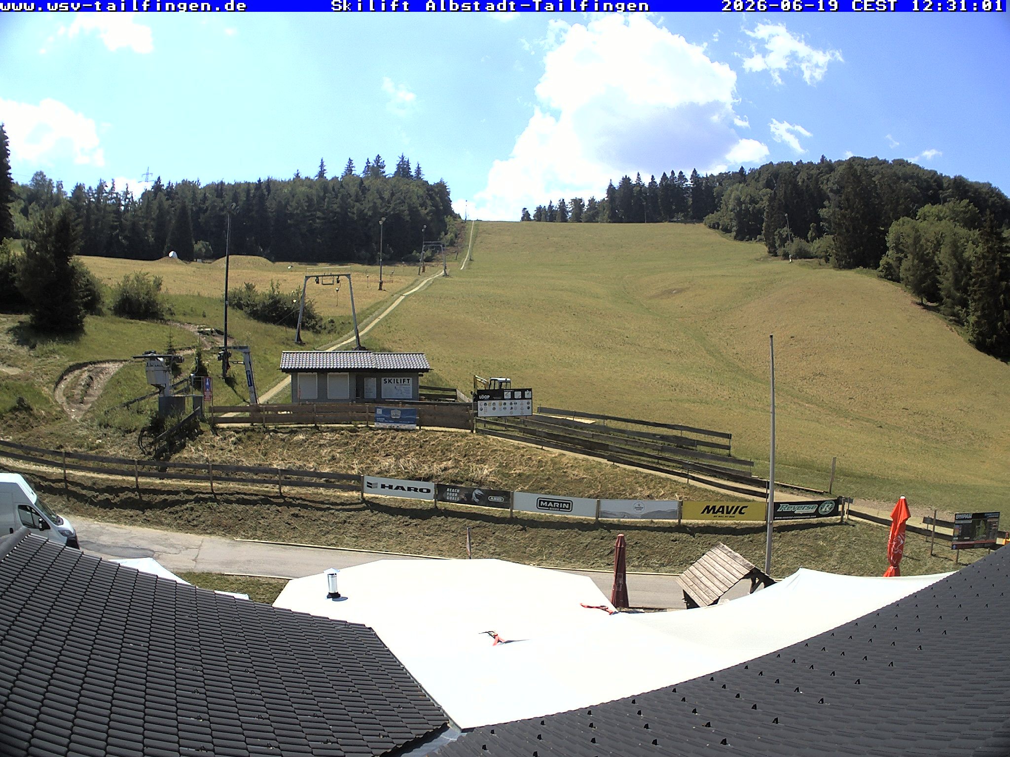 Archiv Foto Webcam Panorama Sicht von dem WSV Vereinsheim Dach an der Schwäbischen Alb