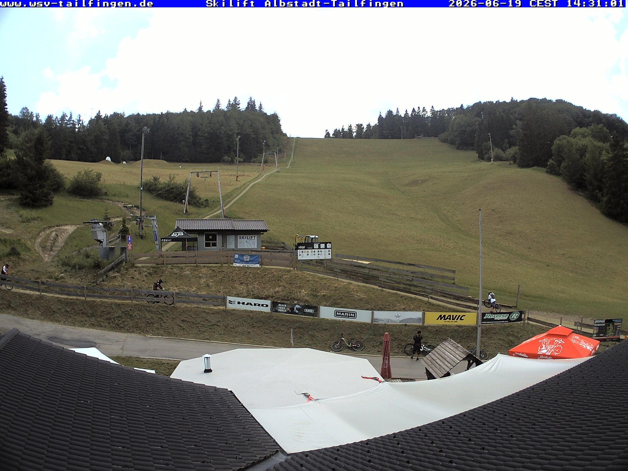 Archiv Foto Webcam Panorama Sicht von dem WSV Vereinsheim Dach an der Schwäbischen Alb