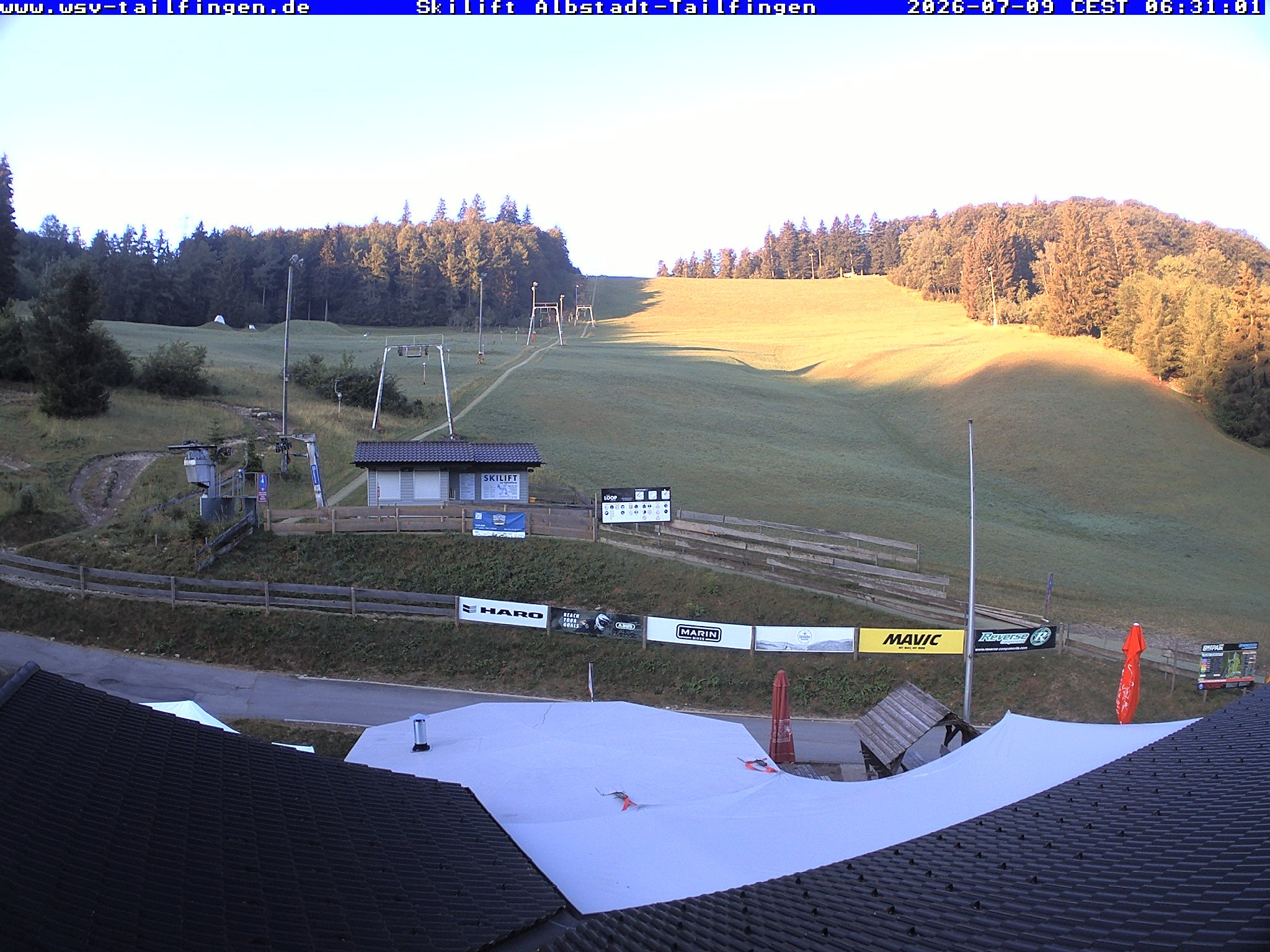 Archiv Foto Webcam Panorama Sicht von dem WSV Vereinsheim Dach an der Schwäbischen Alb