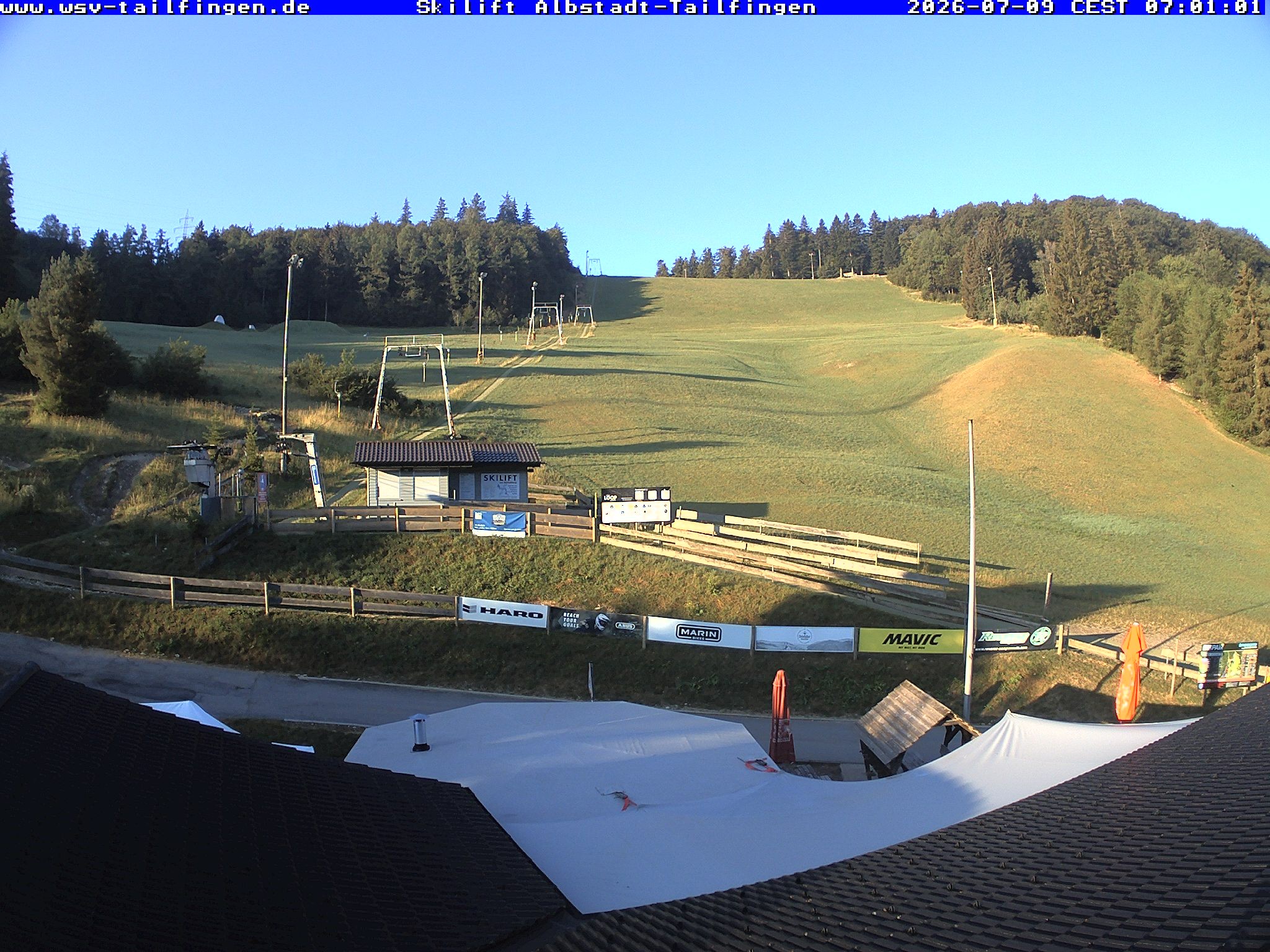 Archiv Foto Webcam Panorama Sicht von dem WSV Vereinsheim Dach an der Schwäbischen Alb