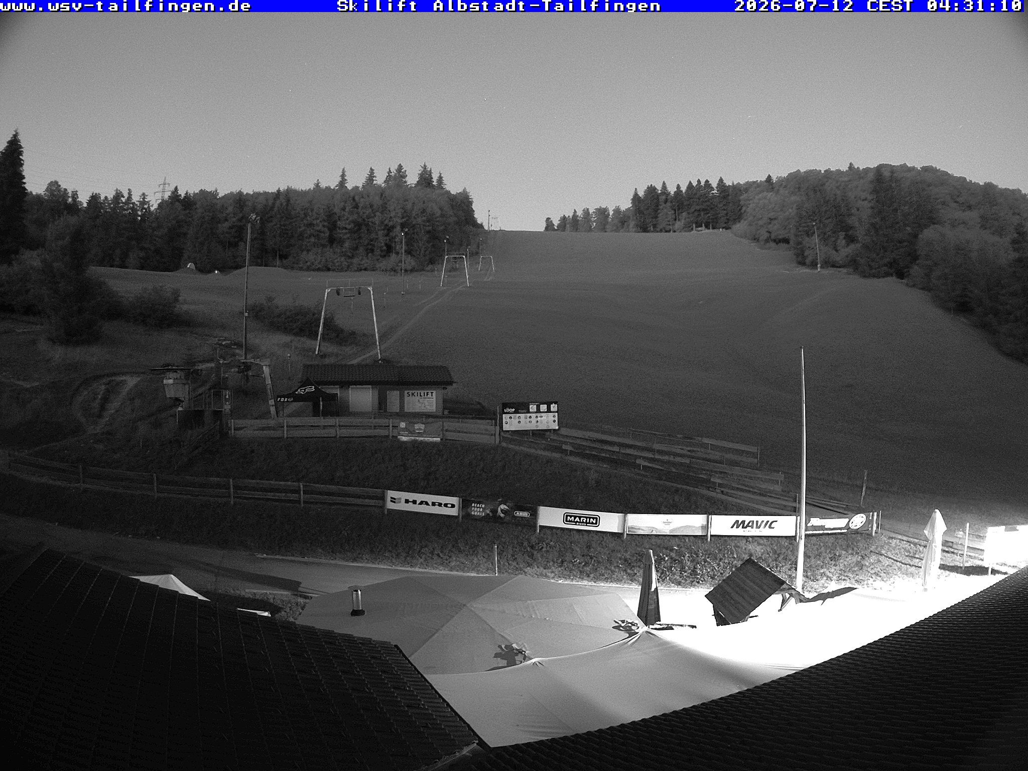 Archived image Webcam Panorama view from the roof of the WSV club at the Schwäbischen Alb