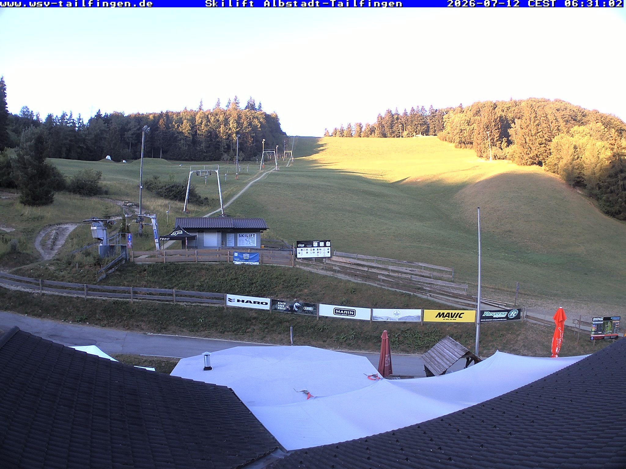 Archived image Webcam Panorama view from the roof of the WSV club at the Schwäbischen Alb
