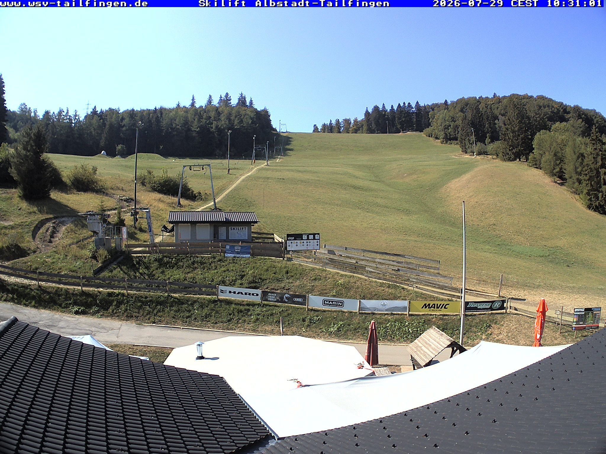Archiv Foto Webcam Panorama Sicht von dem WSV Vereinsheim Dach an der Schwäbischen Alb