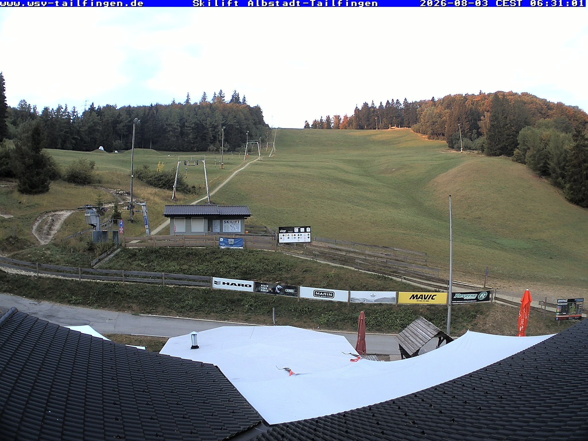 Archiv Foto Webcam Panorama Sicht von dem WSV Vereinsheim Dach an der Schwäbischen Alb