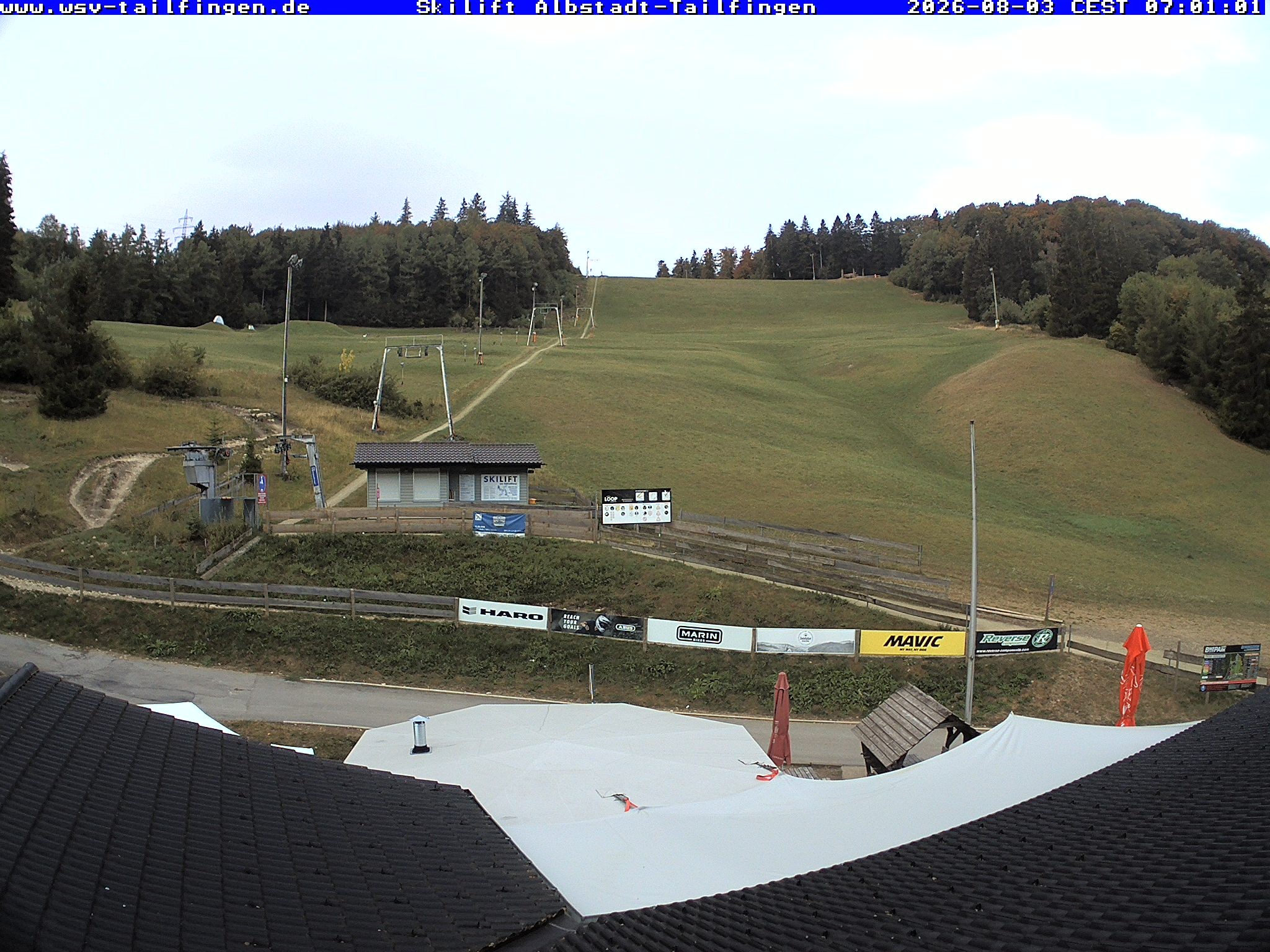 Archiv Foto Webcam Panorama Sicht von dem WSV Vereinsheim Dach an der Schwäbischen Alb