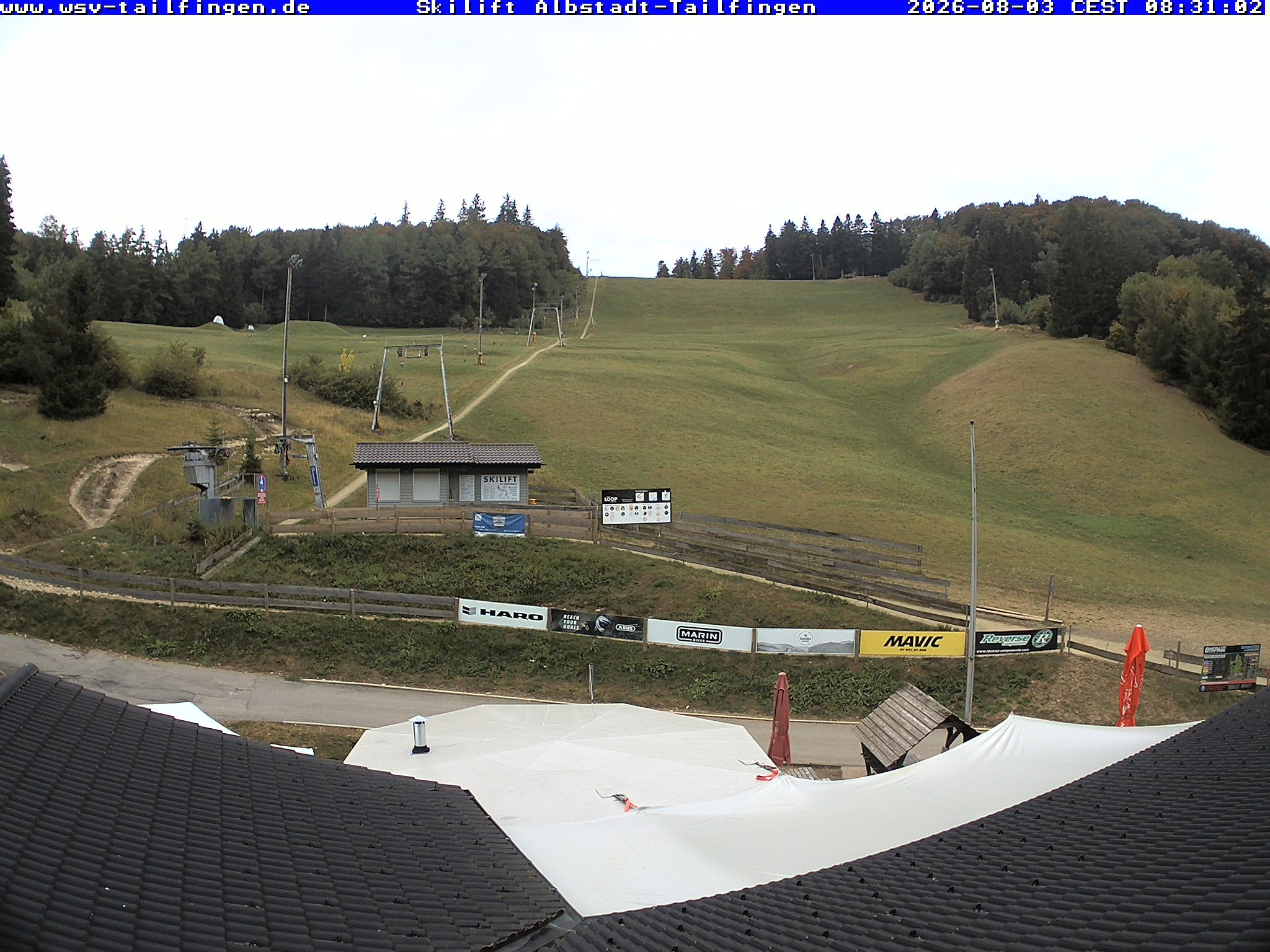 Archiv Foto Webcam Panorama Sicht von dem WSV Vereinsheim Dach an der Schwäbischen Alb