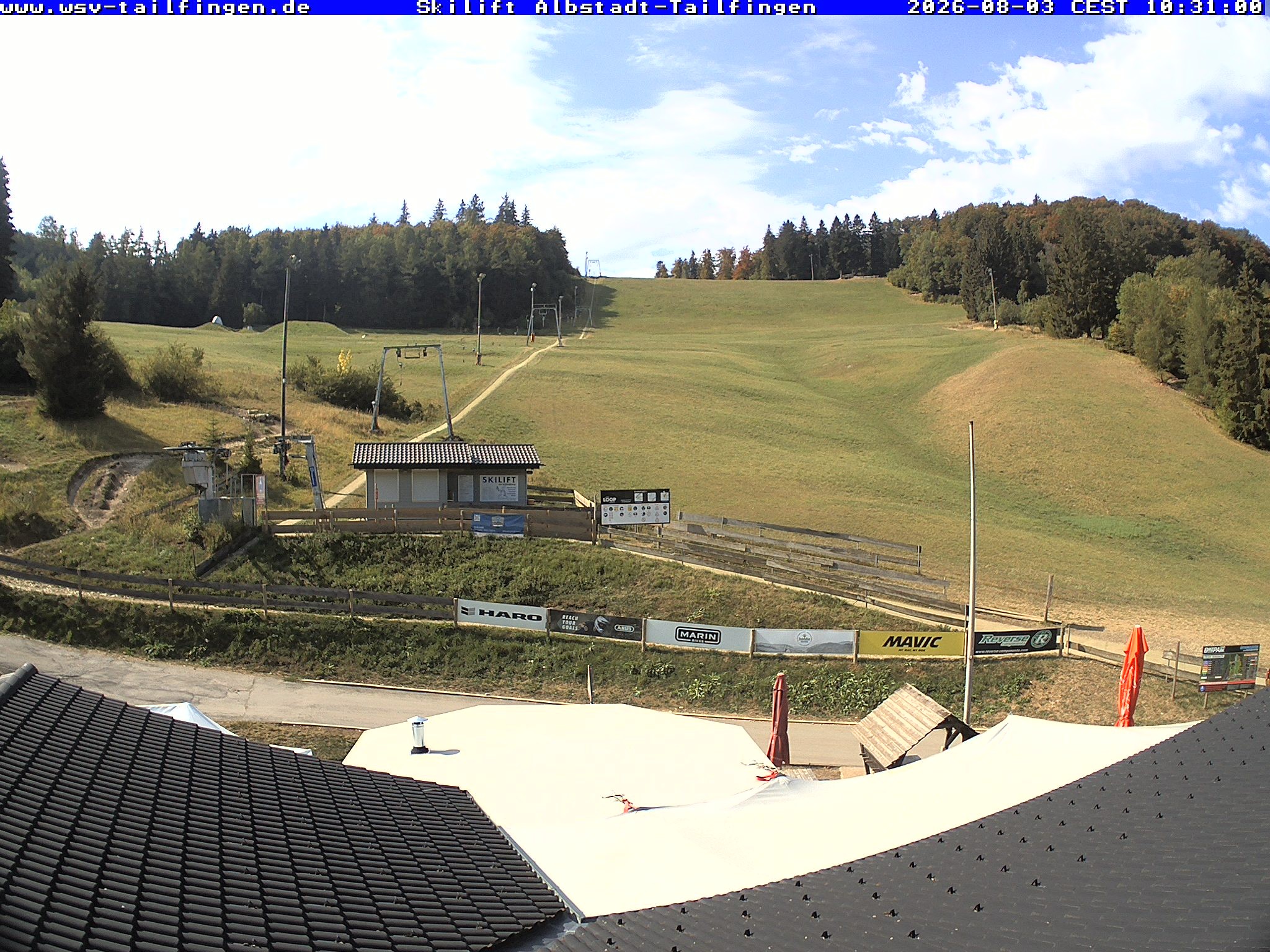 Archiv Foto Webcam Panorama Sicht von dem WSV Vereinsheim Dach an der Schwäbischen Alb