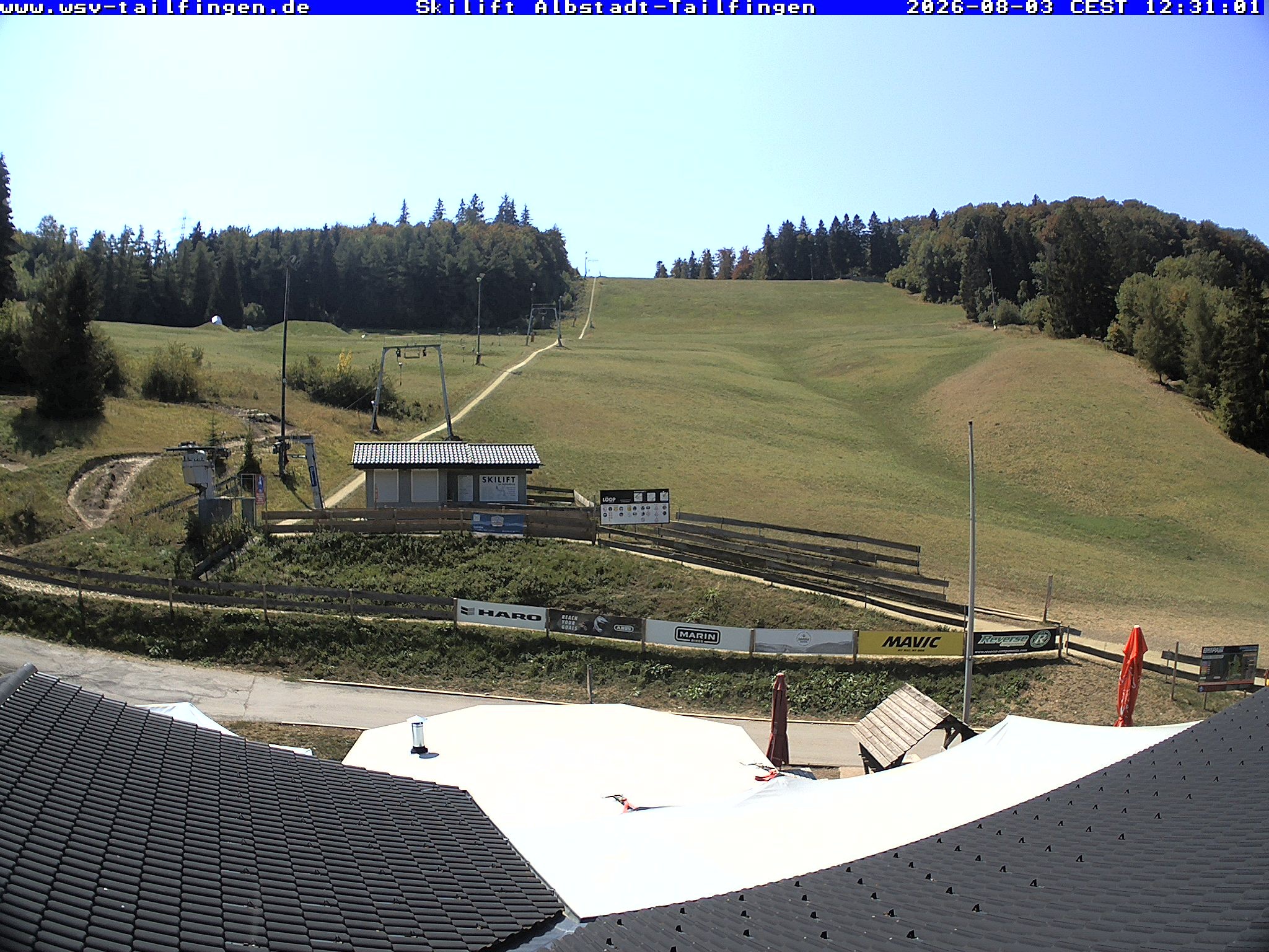 Archiv Foto Webcam Panorama Sicht von dem WSV Vereinsheim Dach an der Schwäbischen Alb