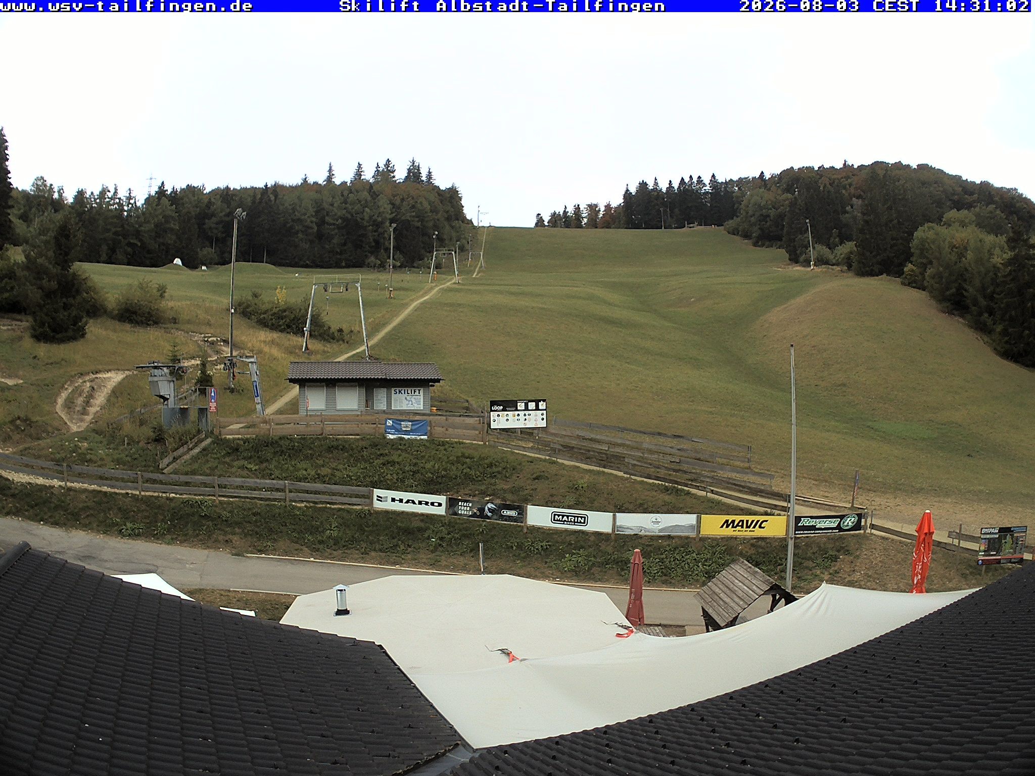 Archiv Foto Webcam Panorama Sicht von dem WSV Vereinsheim Dach an der Schwäbischen Alb
